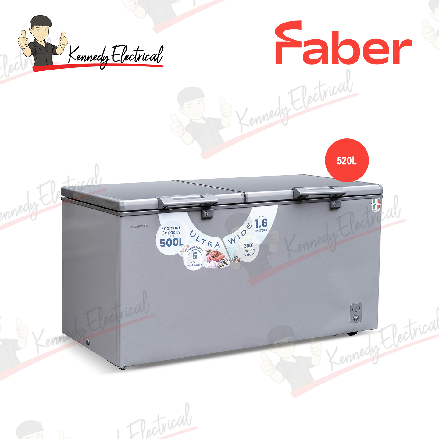 Faber 520L Chest Freezer FROSTAC 559GR