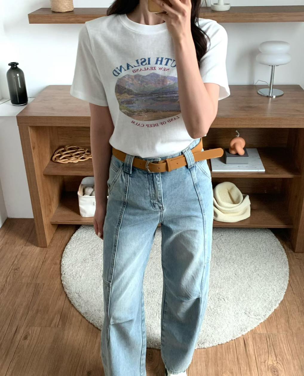 South Island print tee