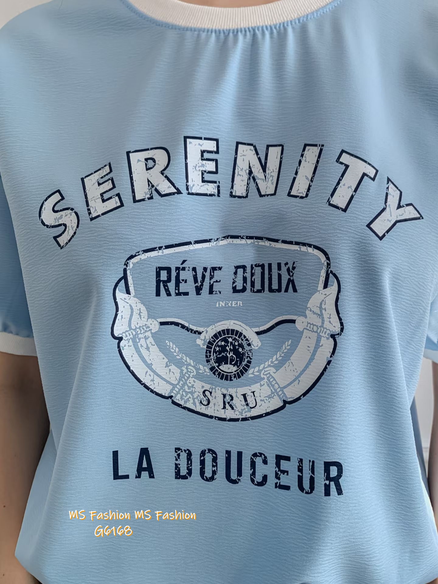 G6168 韓國🇰🇷拼邊字母top