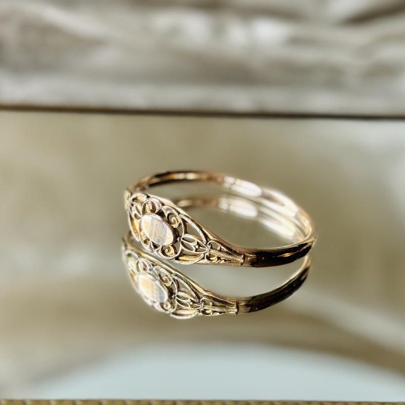 Antique Victorian Gold-Filled Bangle - Imperfect (MT2495)