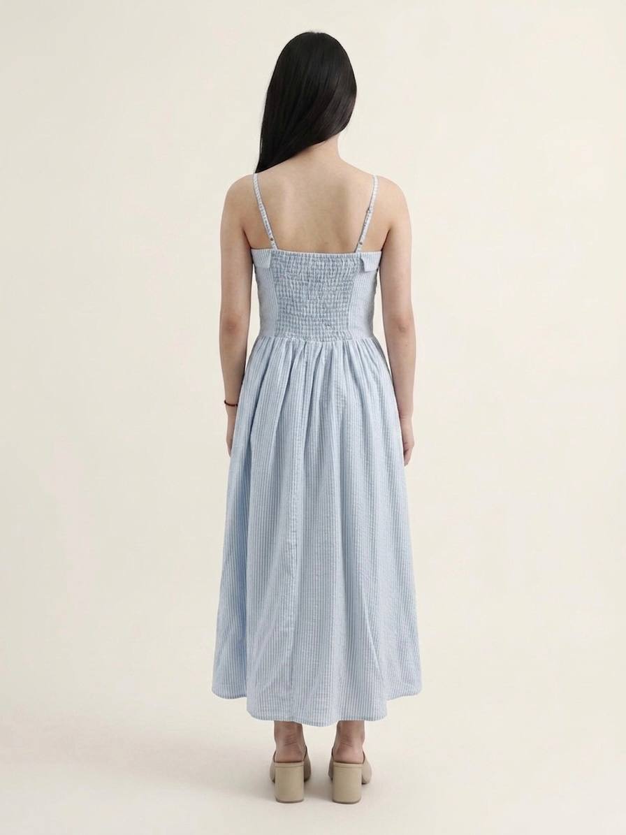 W8258A - Striped Maxi