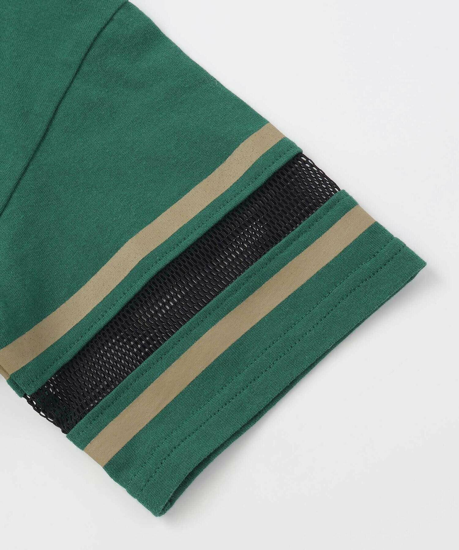 🆕【⭐訂購⭐】🌀 🇯🇵 日本直送 Nexchic 學院風 刺繡貼布 網眼袖 短袖T恤［2款選］ 🌀[ELDA-0153][260516]