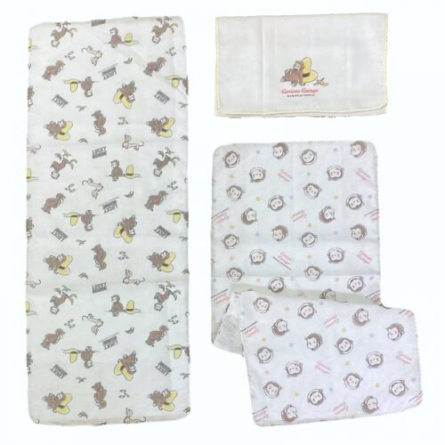 🇯🇵預訂 日本直送🇯🇵好奇的喬治印花純棉浴紗巾八件套