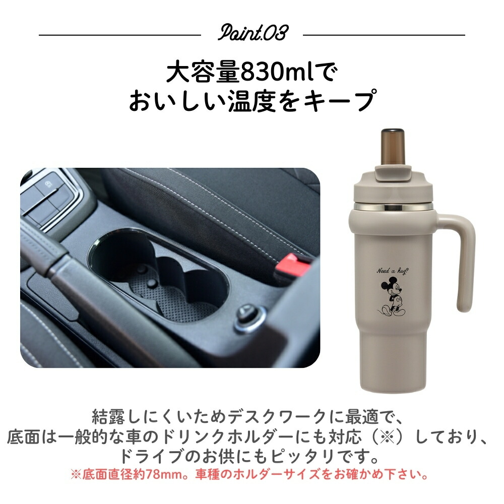 🆕【⭐訂購⭐】 🇯🇵日本直送 🌀#Skater x #Sanrio / #Disney 不銹鋼保溫吸管水壺 (830ml) ［8款選］🌀 [ELED-0075][260608]