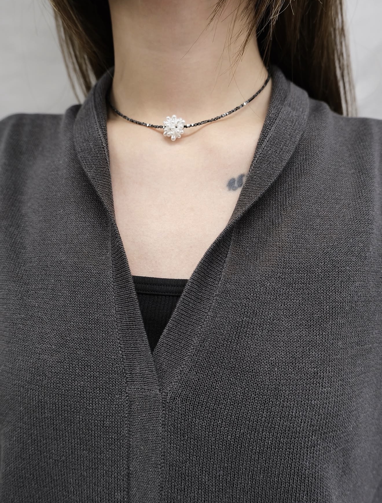 High quality v-neck knit top #top135