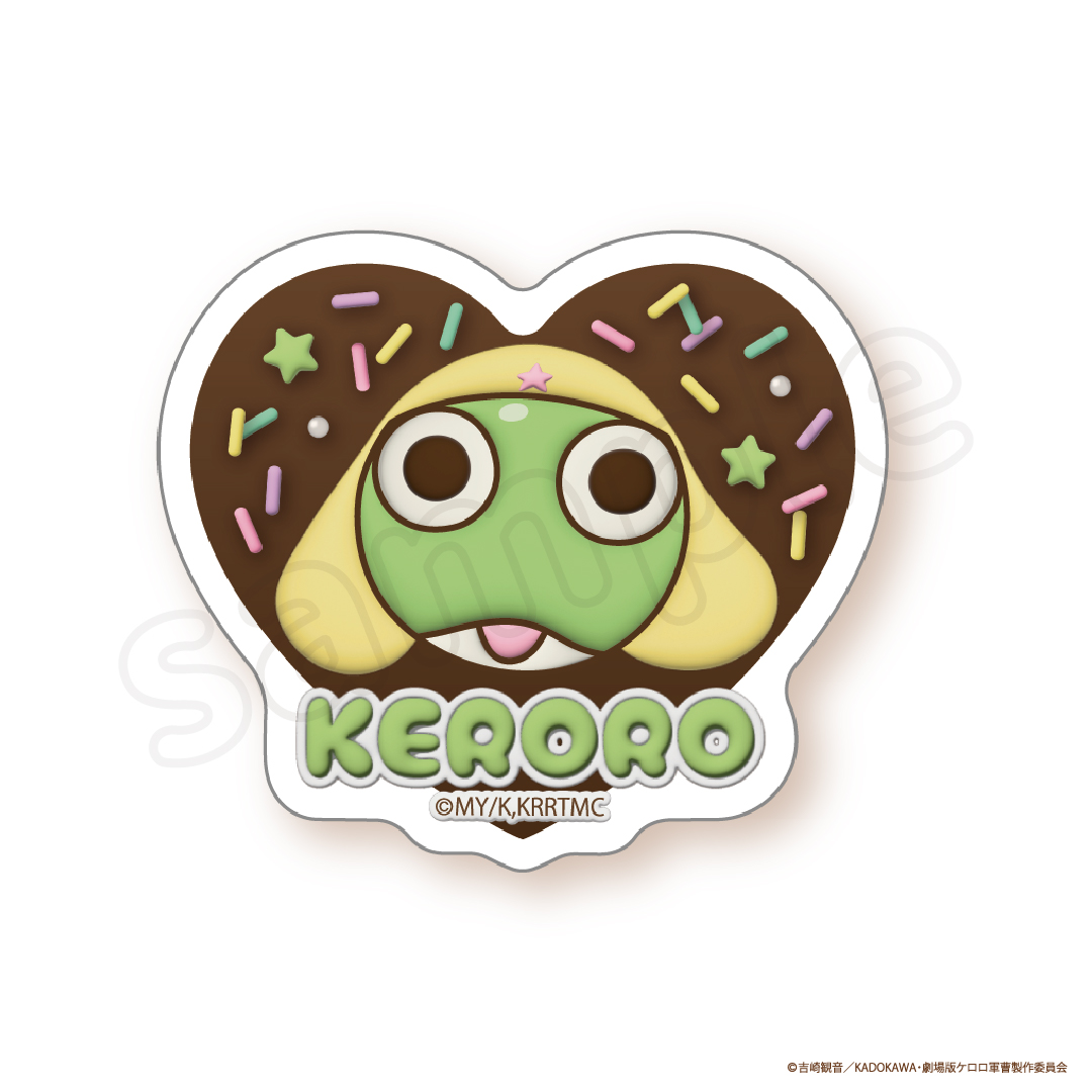 Keroro軍曹 POP UP STORE 朱古力風模切貼紙 #P-OOG0123 [KThings] (PRE-ORDER) [2026/05]