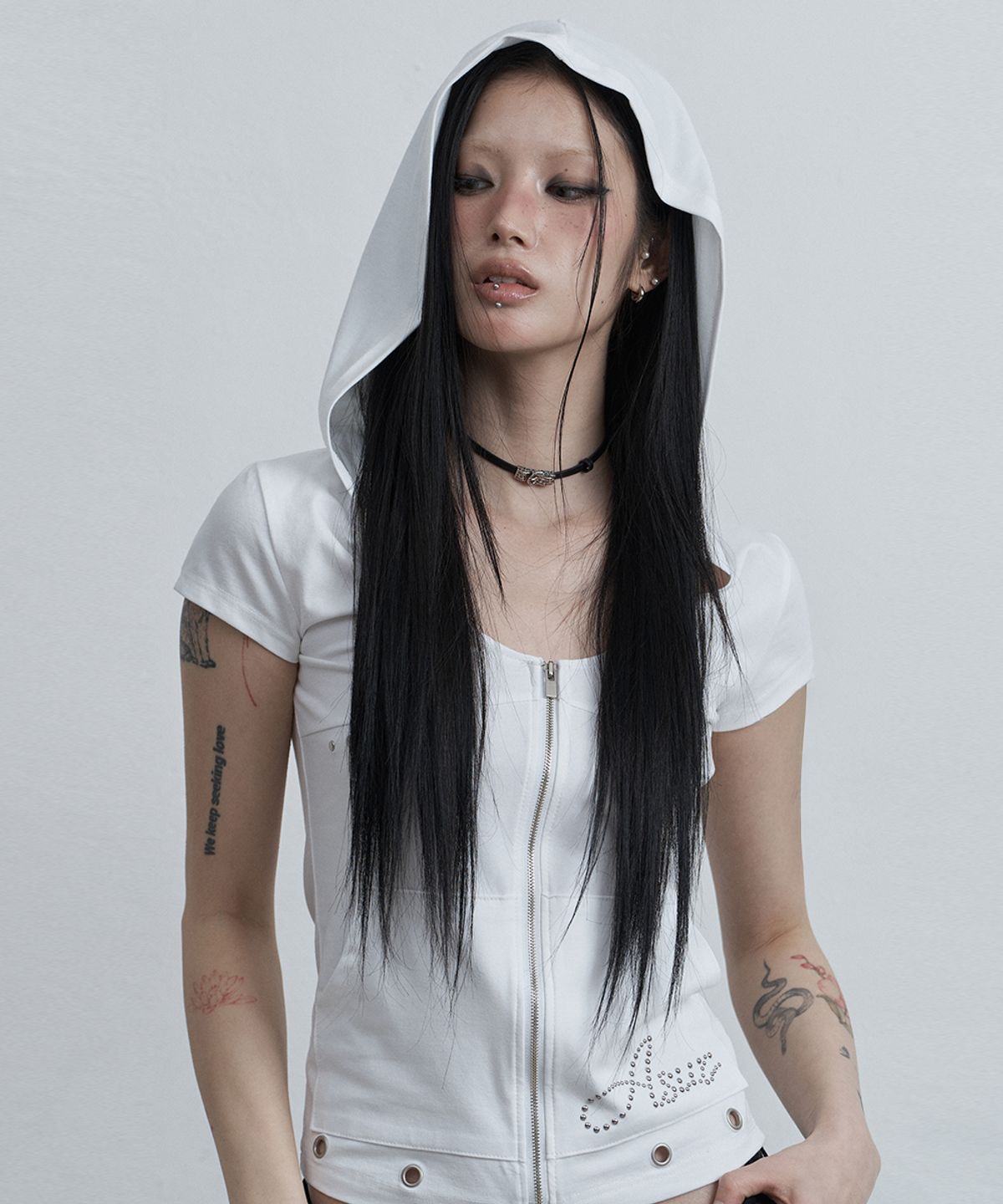 🇰🇷訂購｜asur 26SS｜Incision Broad Hooded Zip-up 3色