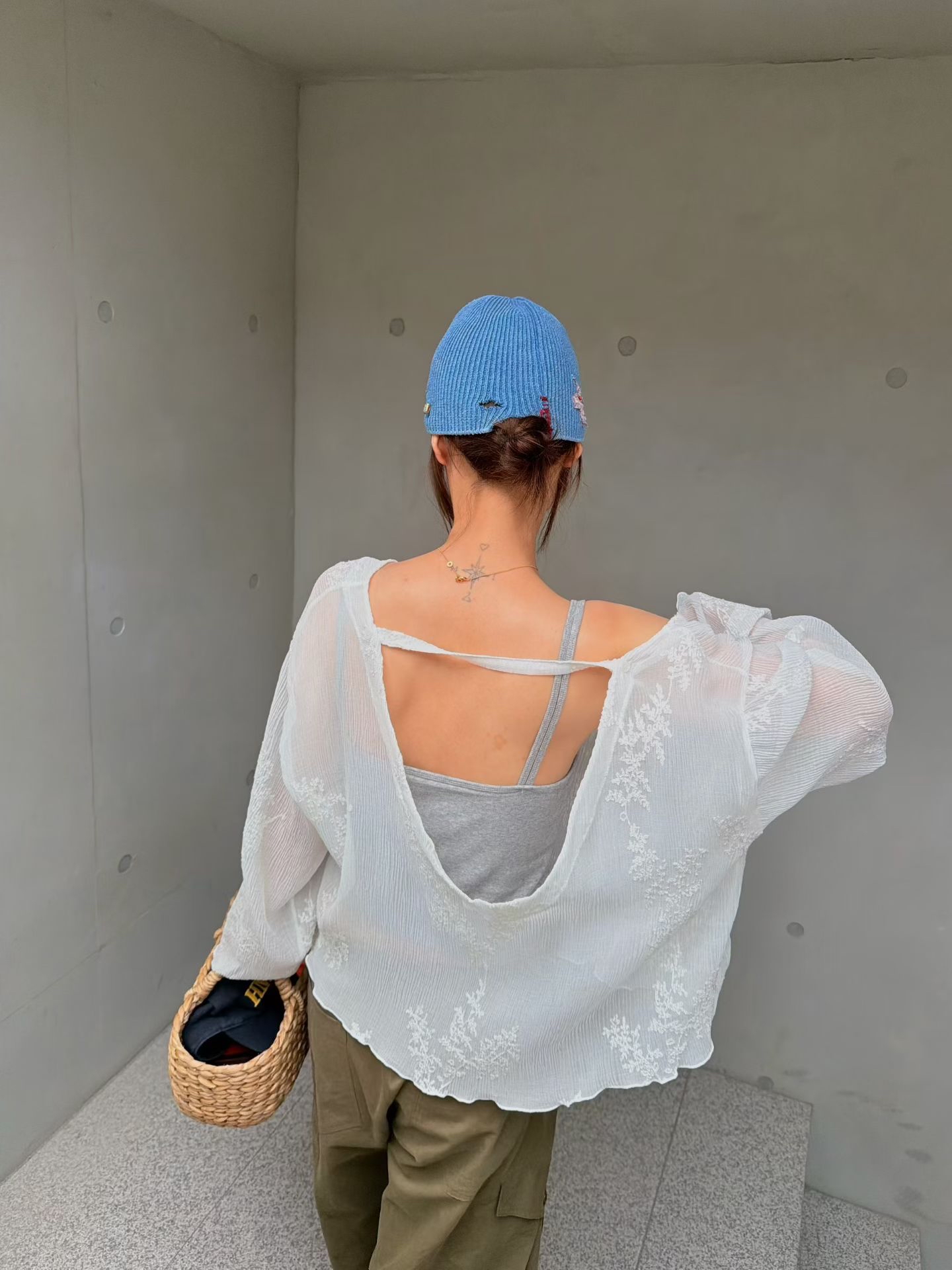 🇰🇷東大門女裝 | lace flower blouse white