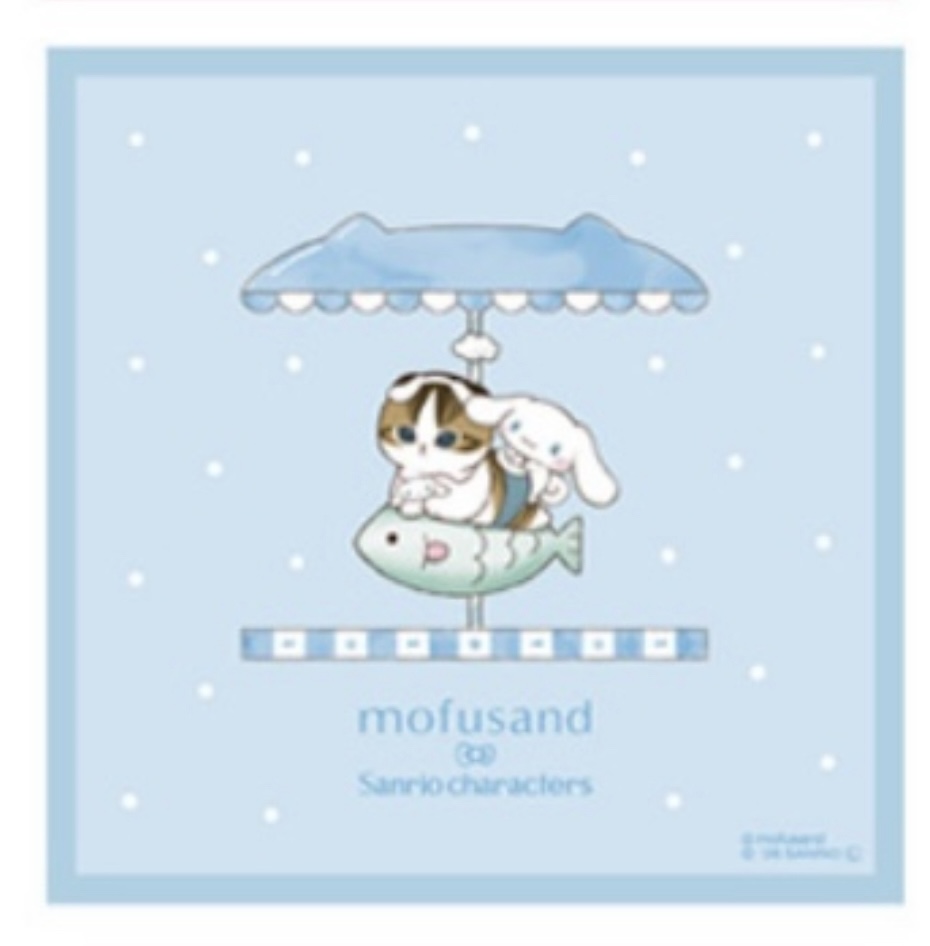 Mofusand 鯊魚貓 方巾｜預訂