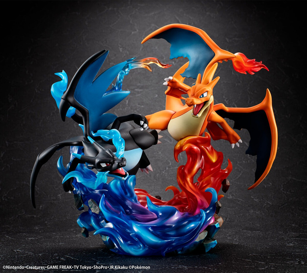 【預訂日期至14/4/26】MEGAHOUSE [GEMEX]《寵物小精靈》超級噴火龍X & 超級噴火龍Y / g.e.m.ex Series： Pokémon - Mega Charizard X & Mega Charizard Y 🌸[訂單確認後,本店會於一週內發出電子預購單據,屆時請確認WhatsApp對話查收。"如需到店提取紙質單據或使用其他通訊APP可於備註告知"]