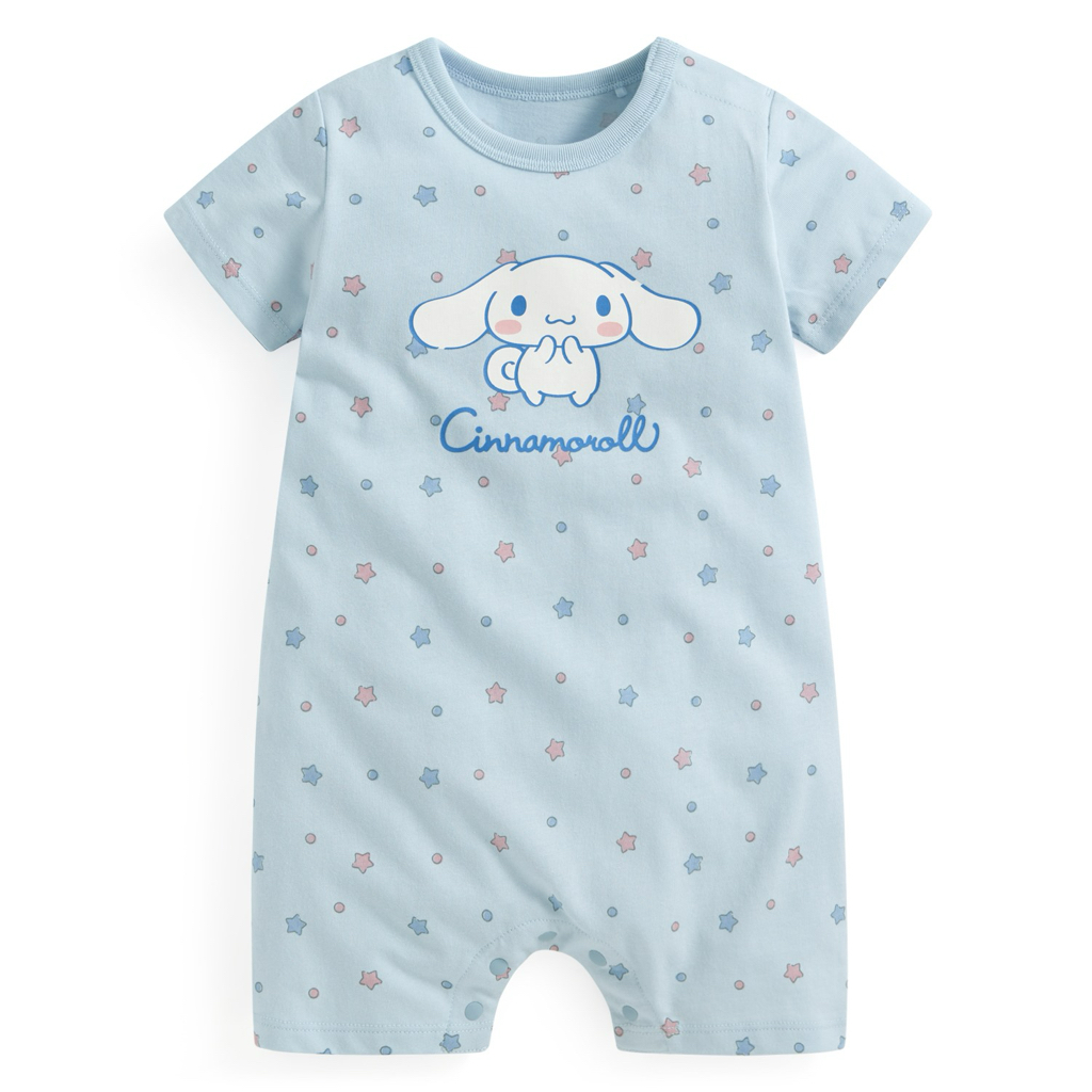 ☀️代購預訂 台灣直送☀️Sanrio系列純棉人物印花短袖連身服