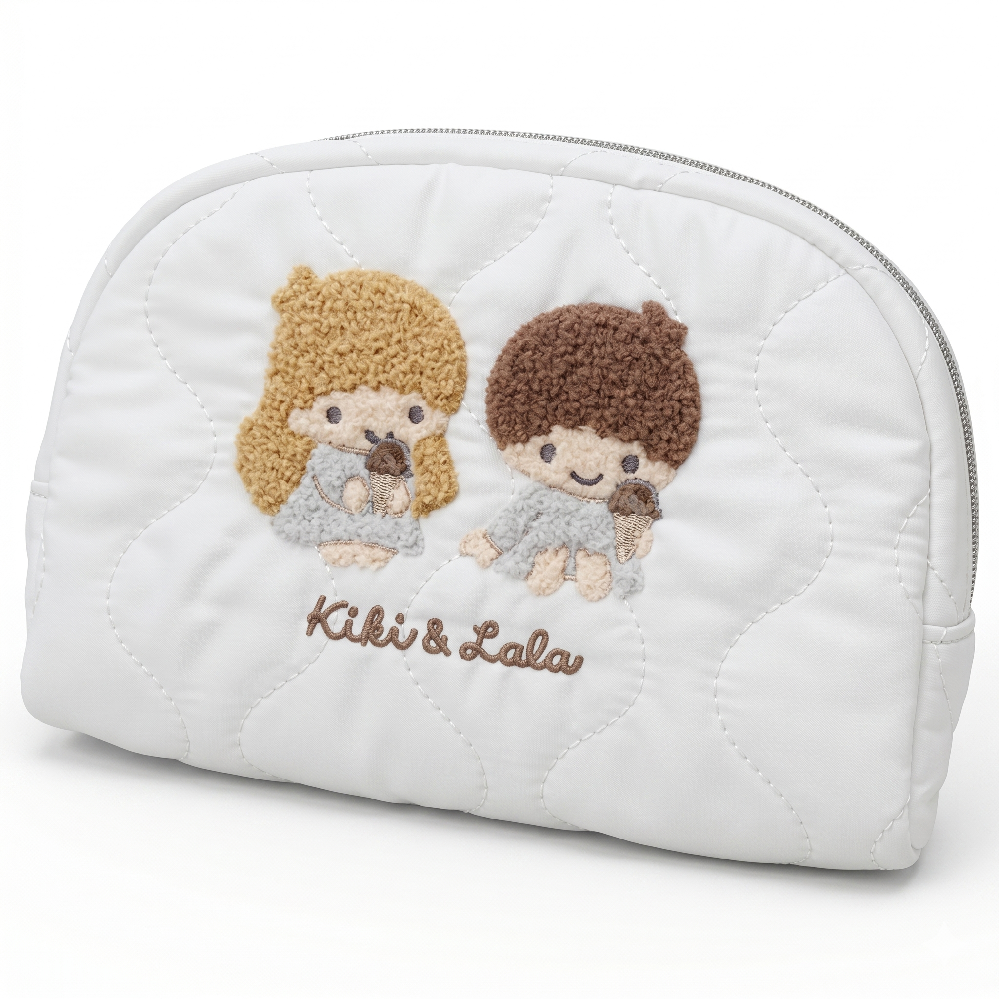 Sanrio - 小物包 (米白色Little Twin Stars刺繡款)