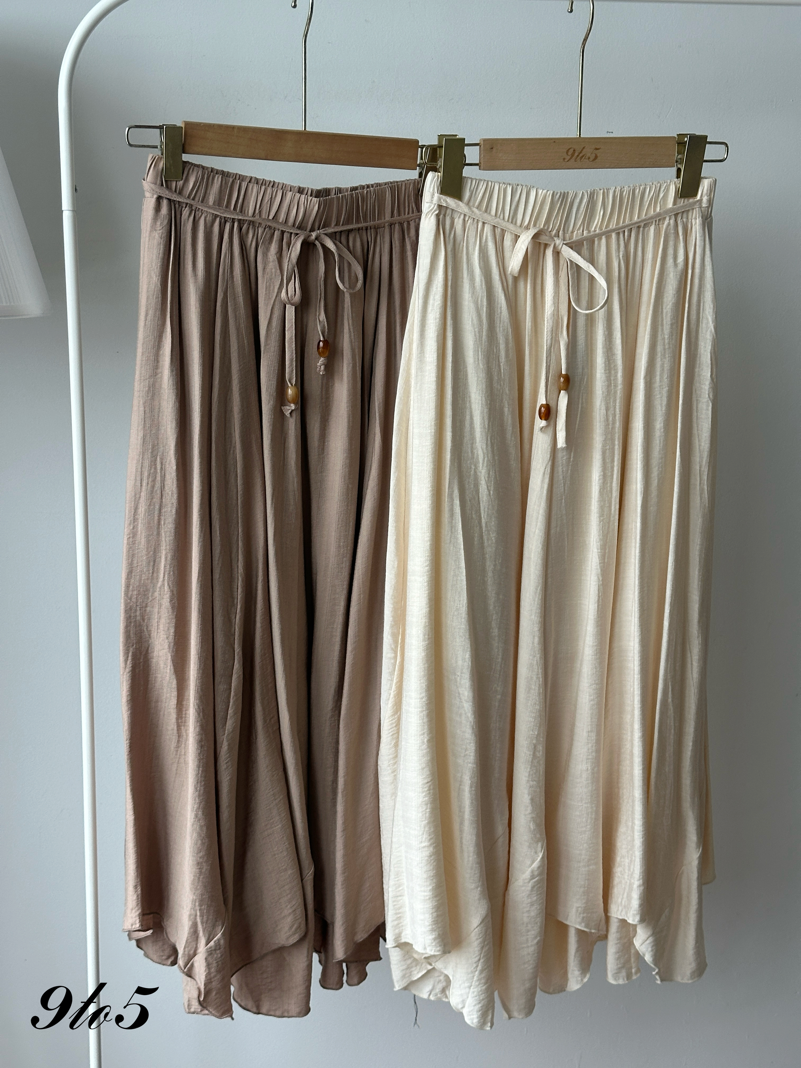 S1924 A Line Irregular Skirt - 4 Colors 