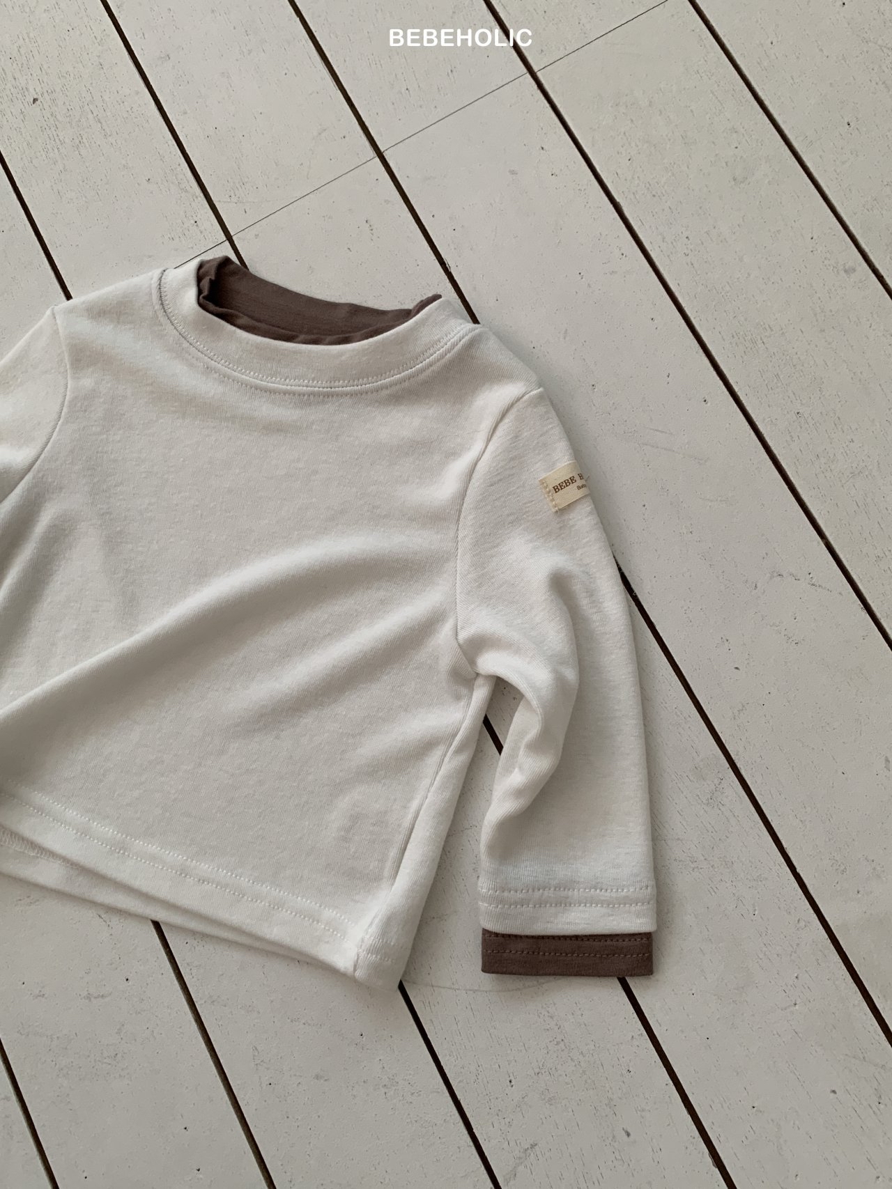 🌸預訂 韓國直送🌸🇰🇷BEBEHOLIC三色假兩件長袖上衣