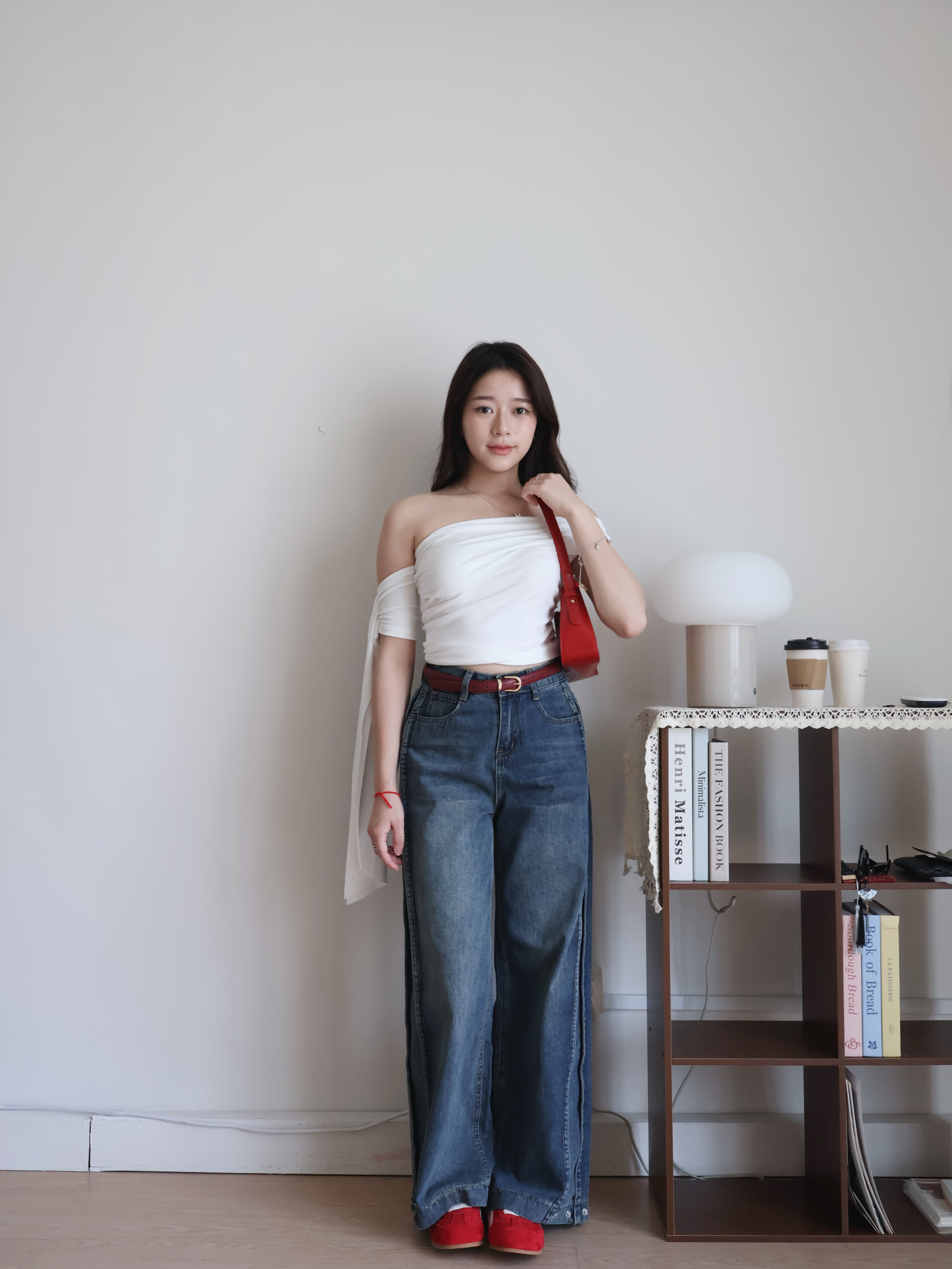 Arthur Off Shoulder Shirt | White