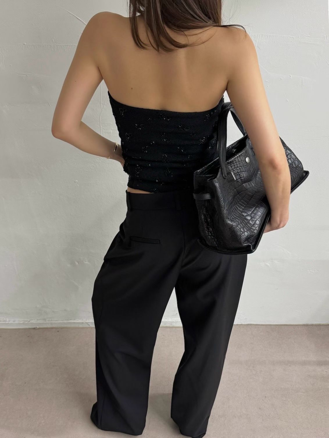 Feminine Embellished Tube Top 