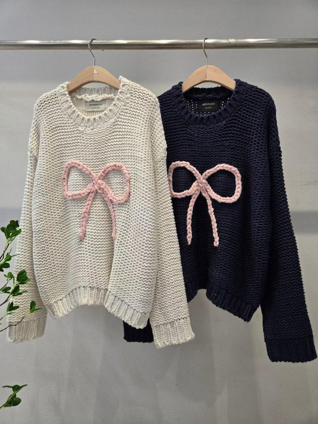 韓 國🇰🇷Dreams ribbon 🎀 針織top/（預購10-14天）