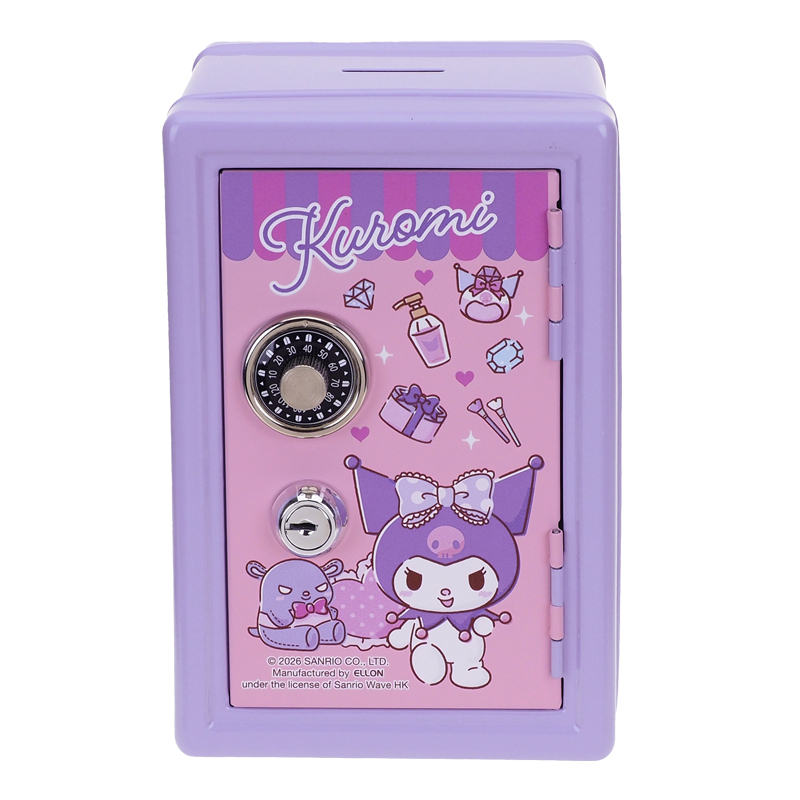 Kuromi Metal Safe Bank (Double Lock) 直身夾萬