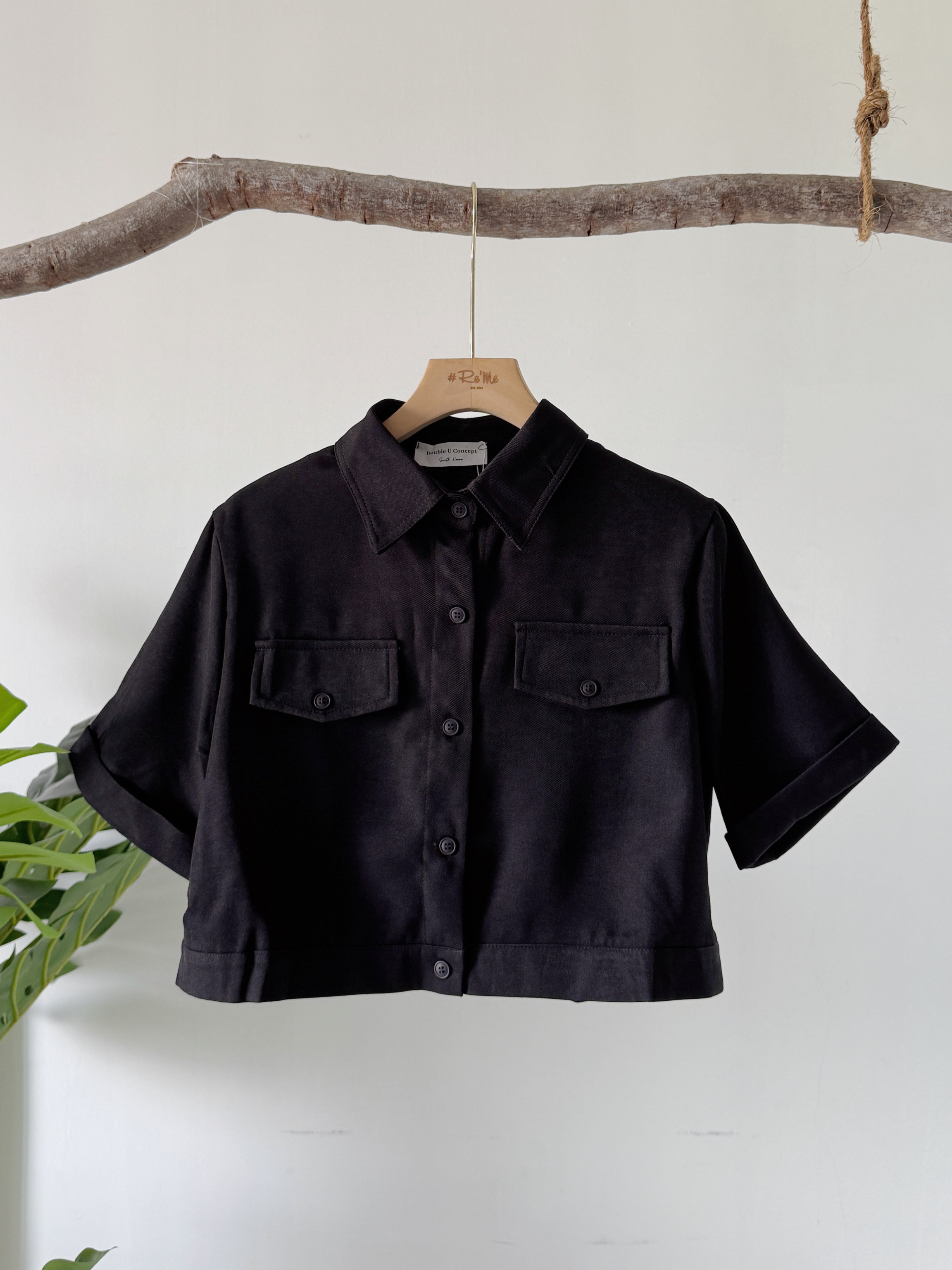 工装风短版上衣