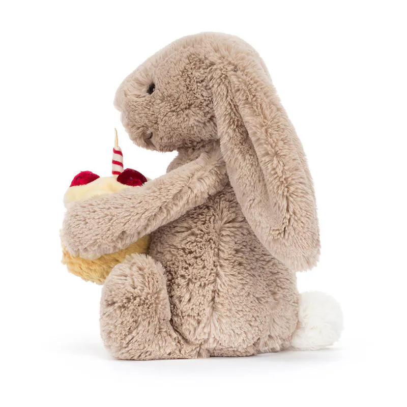 【英國】Jellycat Bashful Beige Bunny 'Birthday' 31cm