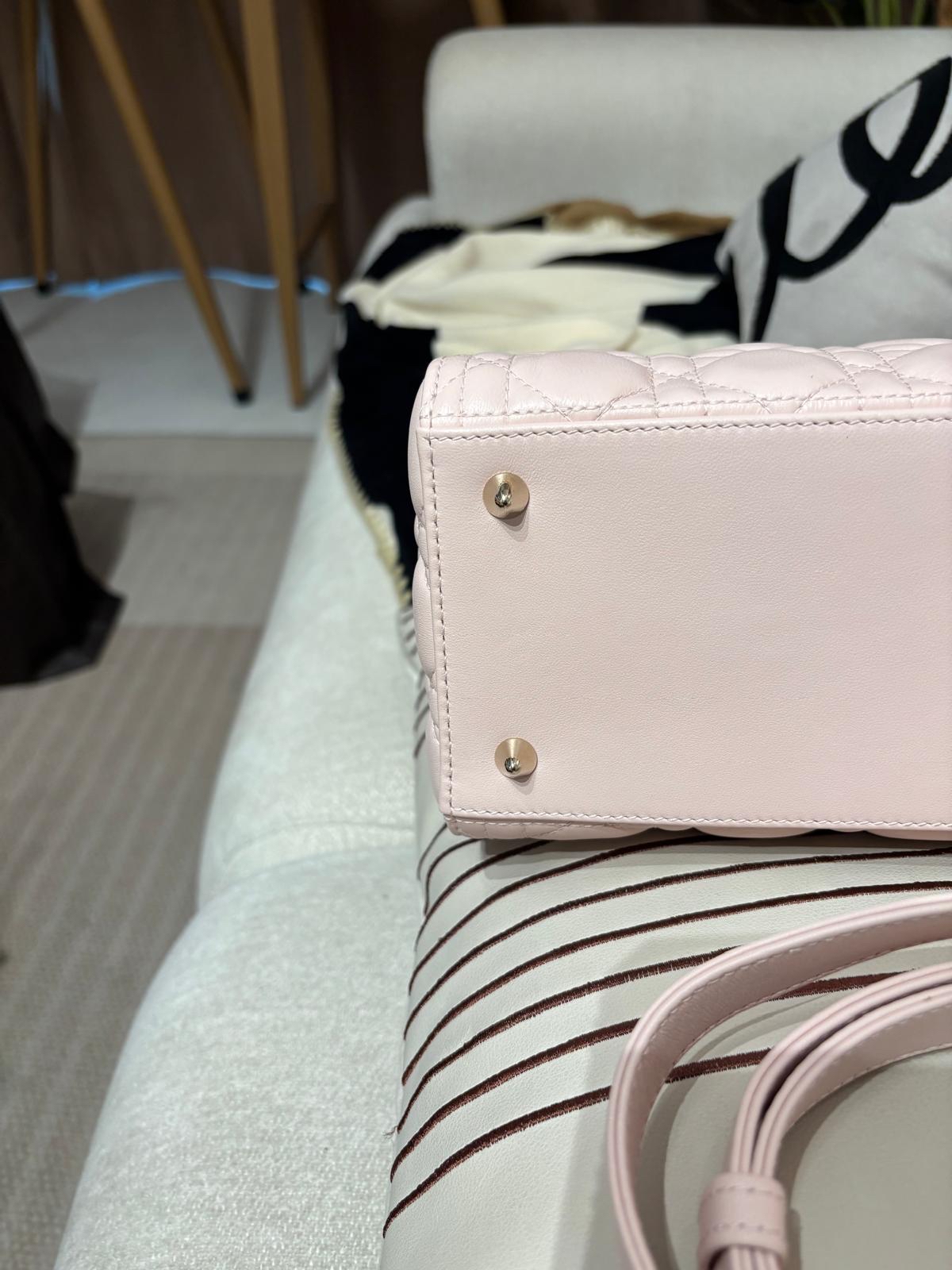 全新Dior Lady Dior Pink Medium 100%Authentic, 全新✅收據✅證書 ✅dust bag✅Box