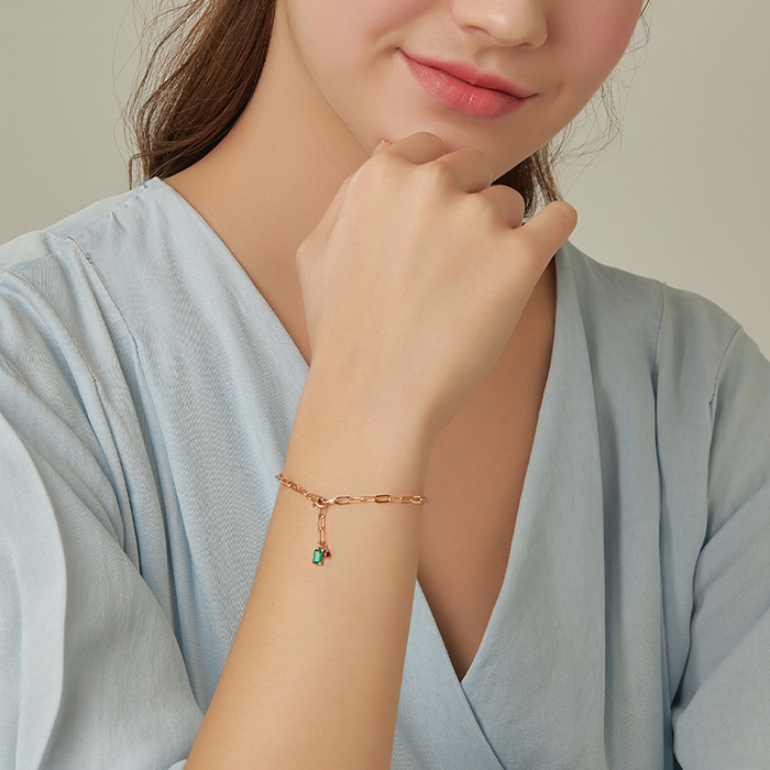 DIDIER DUBOT Miss Doux 玫瑰金手鏈 (JDRBRYS29WG)