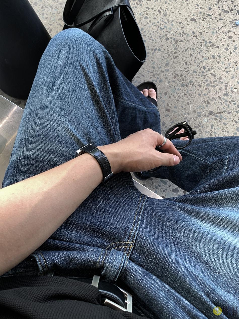 【100%保證韓國直送】Treasure Tin Washing 輕量仿麻高透氣錫刷洗水闊腳牛仔褲 👖 [2 color] RL115045