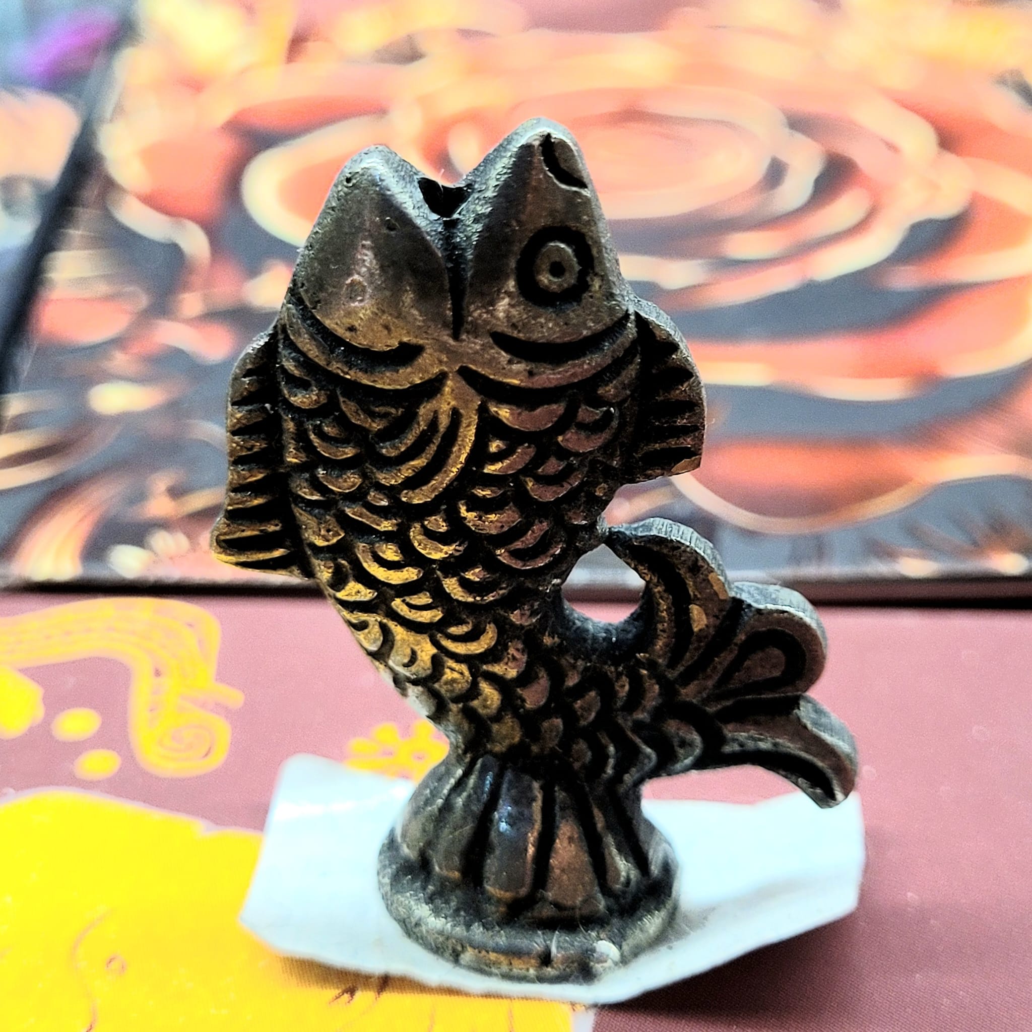 印度黃銅動物香座 