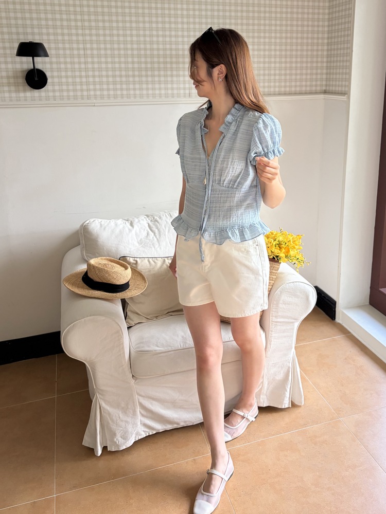 Everyday White Denim Shorts