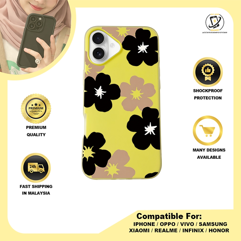 JELLY CASE PHONE FOR IPHONE - DESIGN FLOWER A3