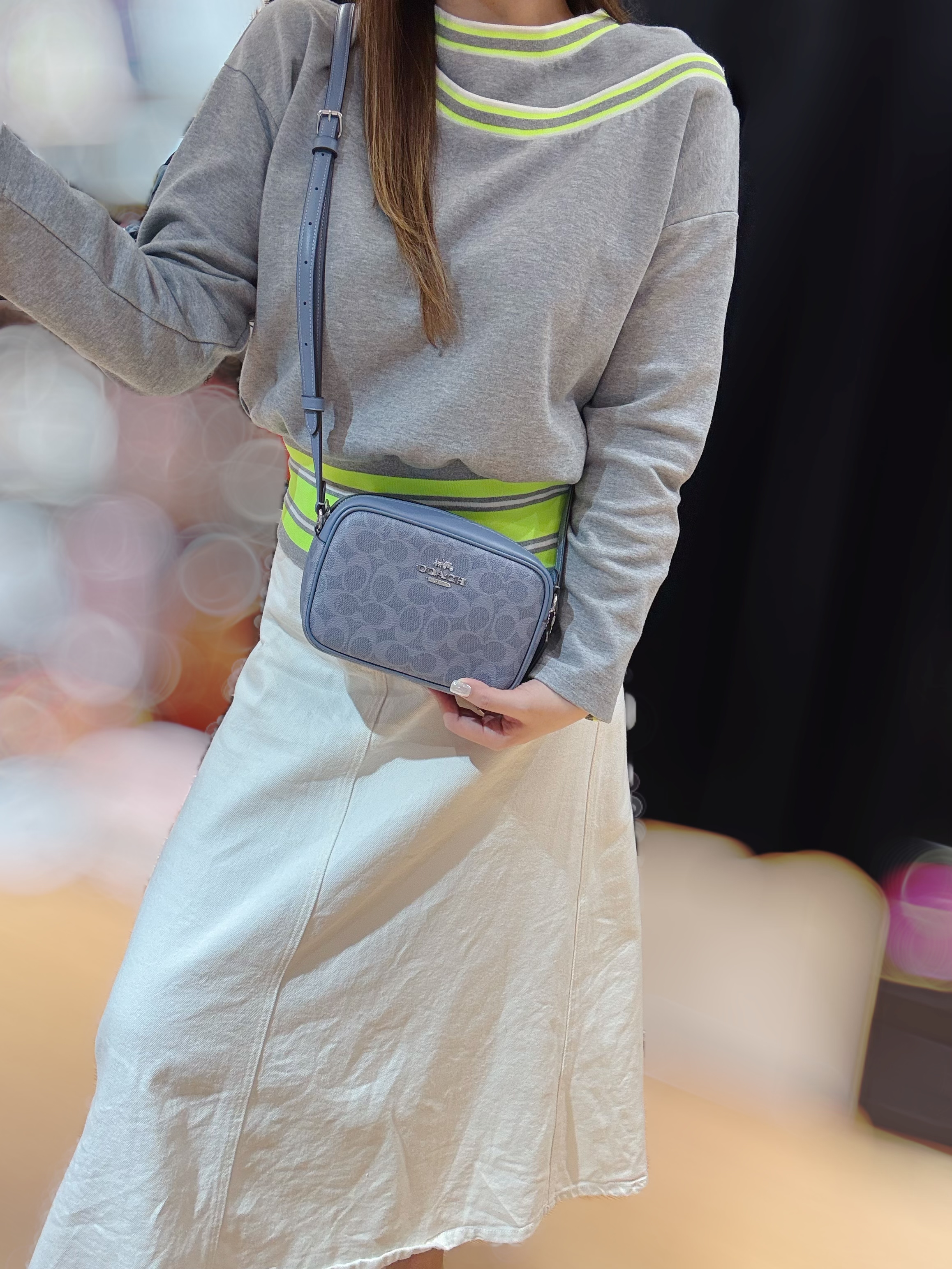 Coach Jamie mini camera bag blue/m