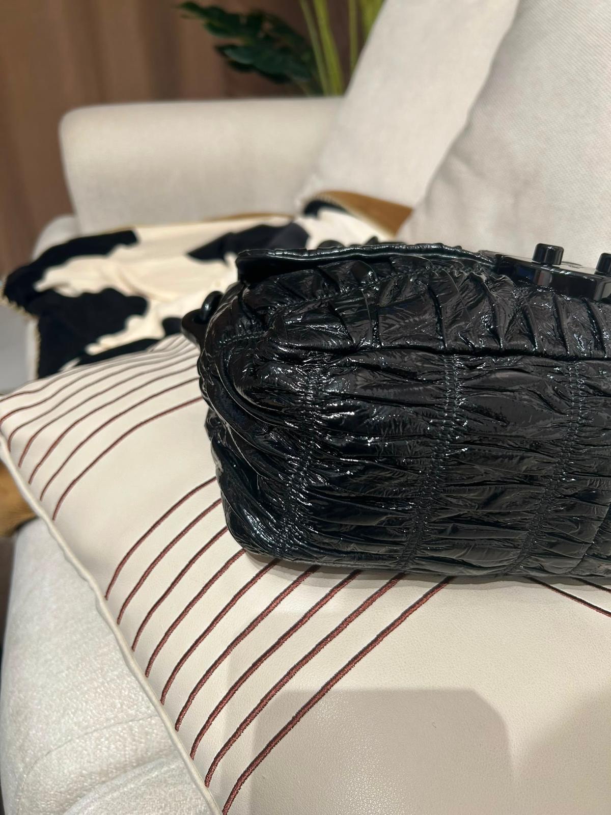 Prada So Black Shoulder Bag 油蠟皮 100%Authentic, 98%New ✅Dust bag