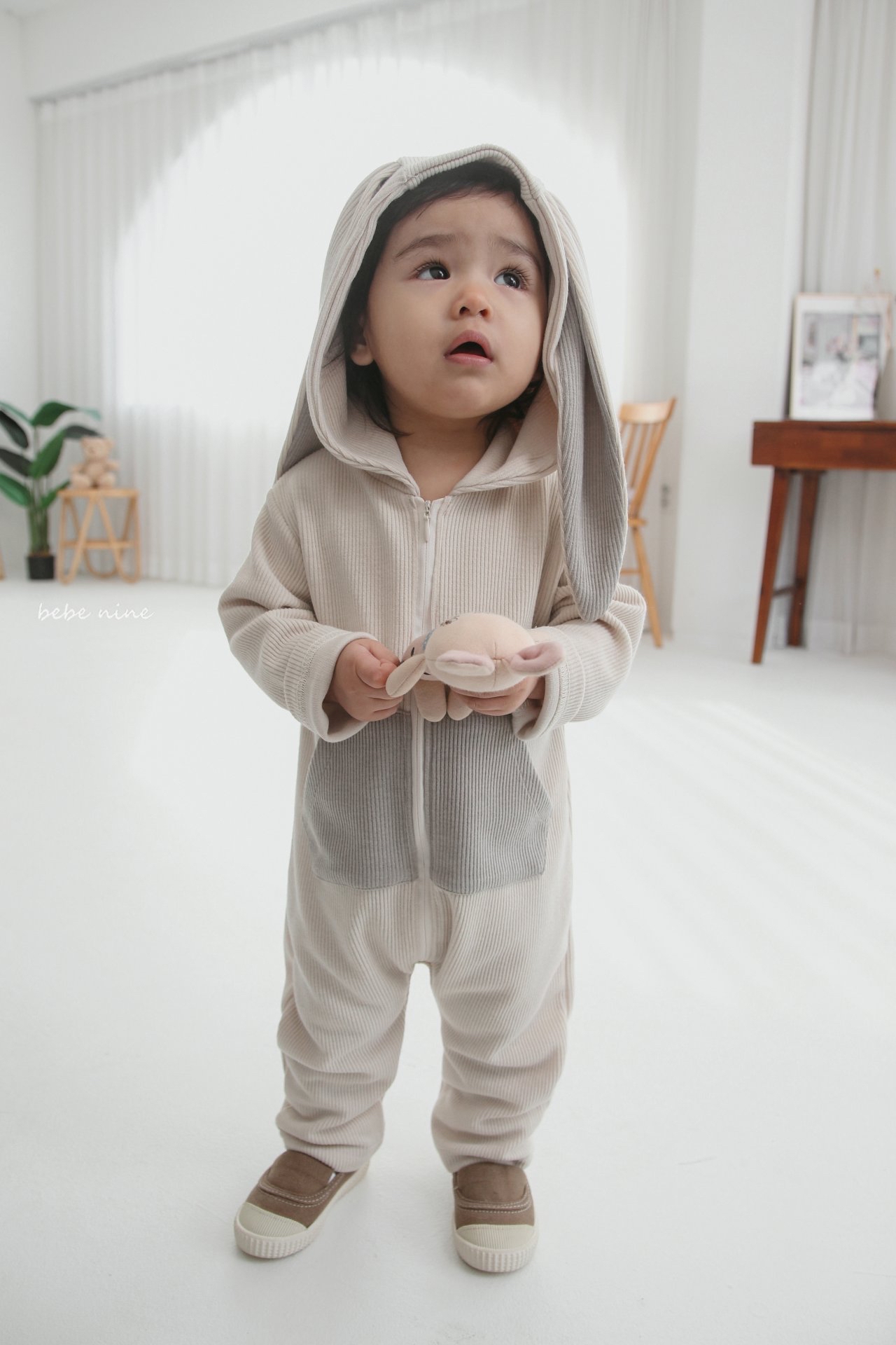 🌸預訂 韓國直送🌸🇰🇷Bebenine兩色小兔恐龍造型連身服