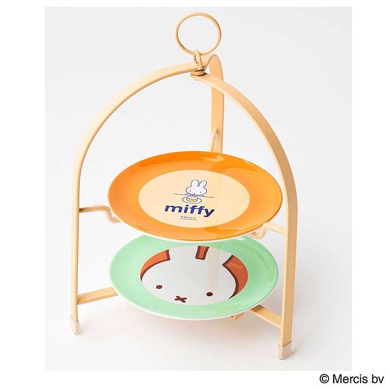 【預購】Miffy 雙層蛋糕架連彩色碟套裝 | MonoMaster 7月號增刊日本代購