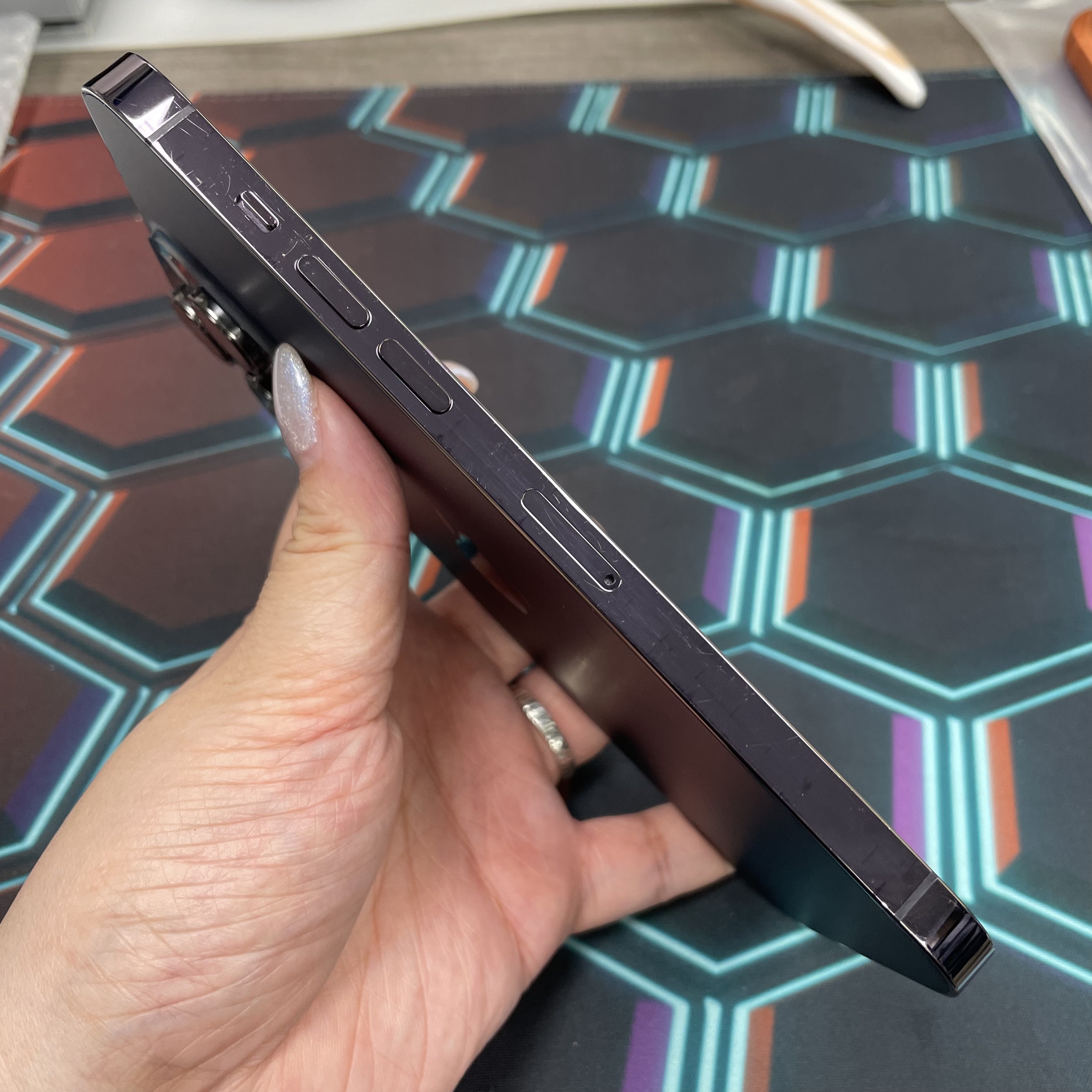 *6906 14 pro max 靚機 256GB 電77 紫色 purple