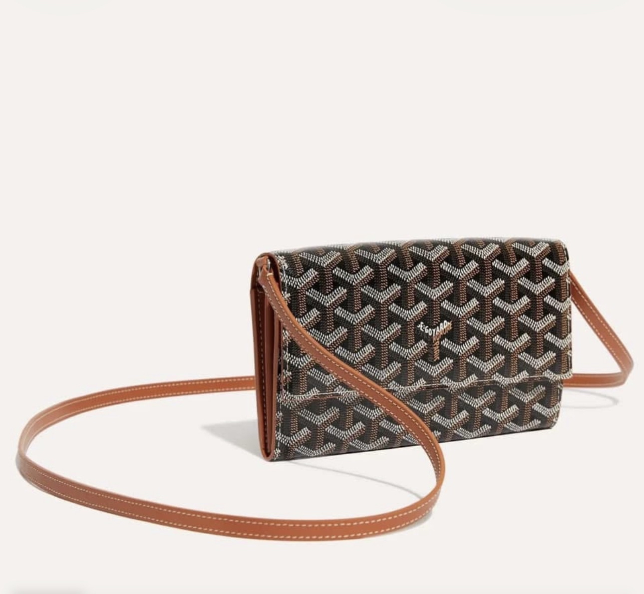 GOYARD 經典印花斜挎錢包