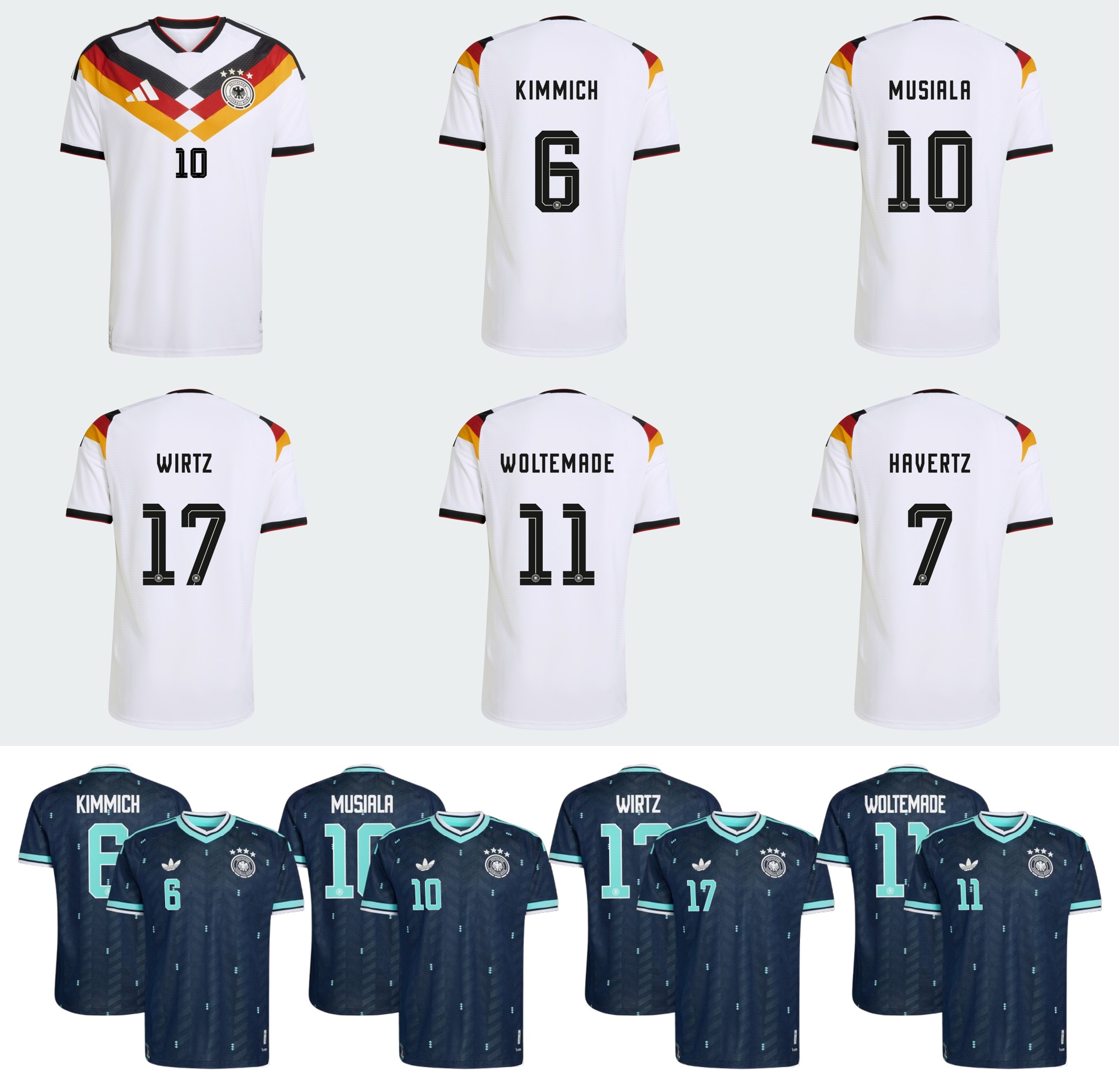 Germany 德國德國 2025-26 主場/作客印字 (內有多選)