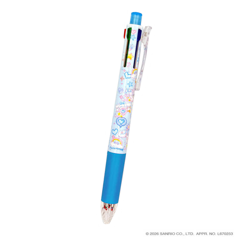 現貨｜Sanrio Cinnamoroll 玉桂狗 x Amenomori Fumika Clothes-Pin 日本製 Zebra SARASA multi 4+1 多功能5用筆 4色啫喱筆+鉛芯筆 (PN-84170)