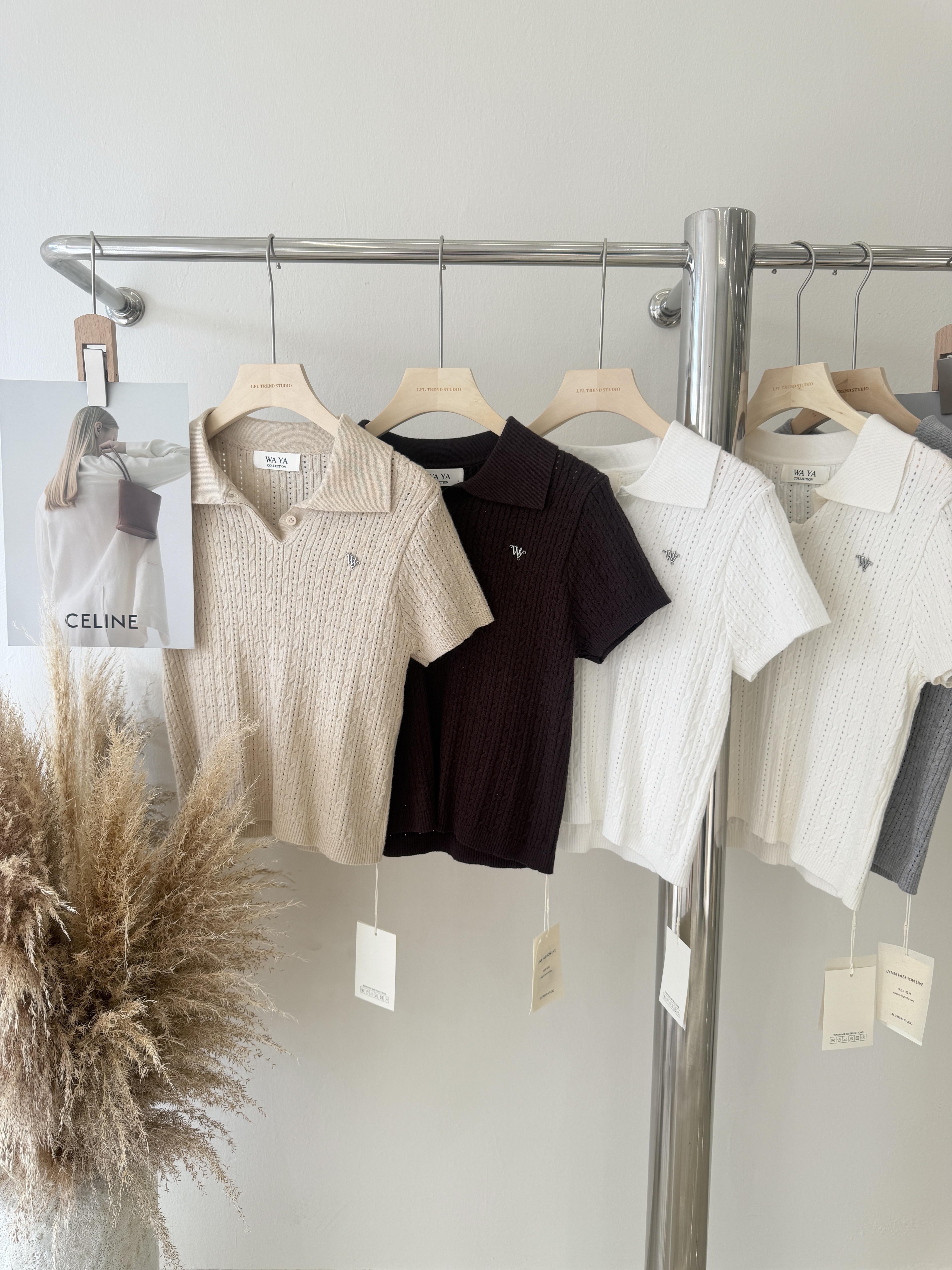 6521 韩系纹路感针织短袖