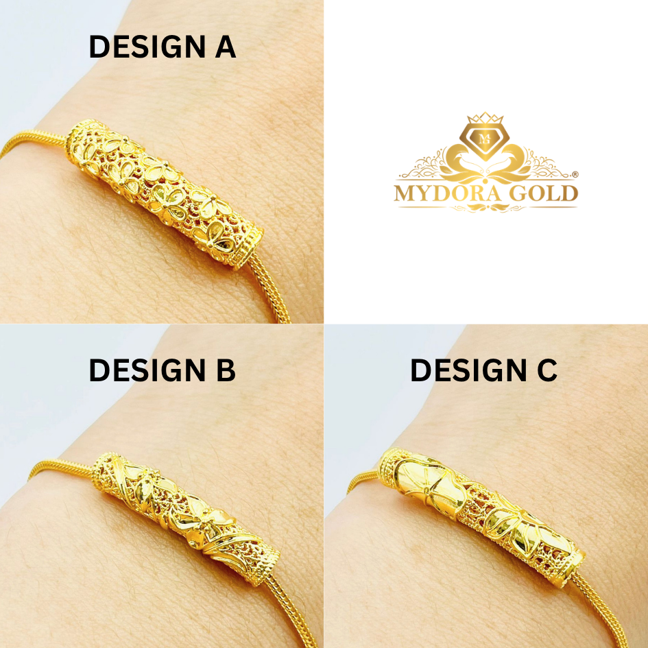 MYDORA Tube Bamboo Anyaman Full Gold (5G) l EMAS 916/22K