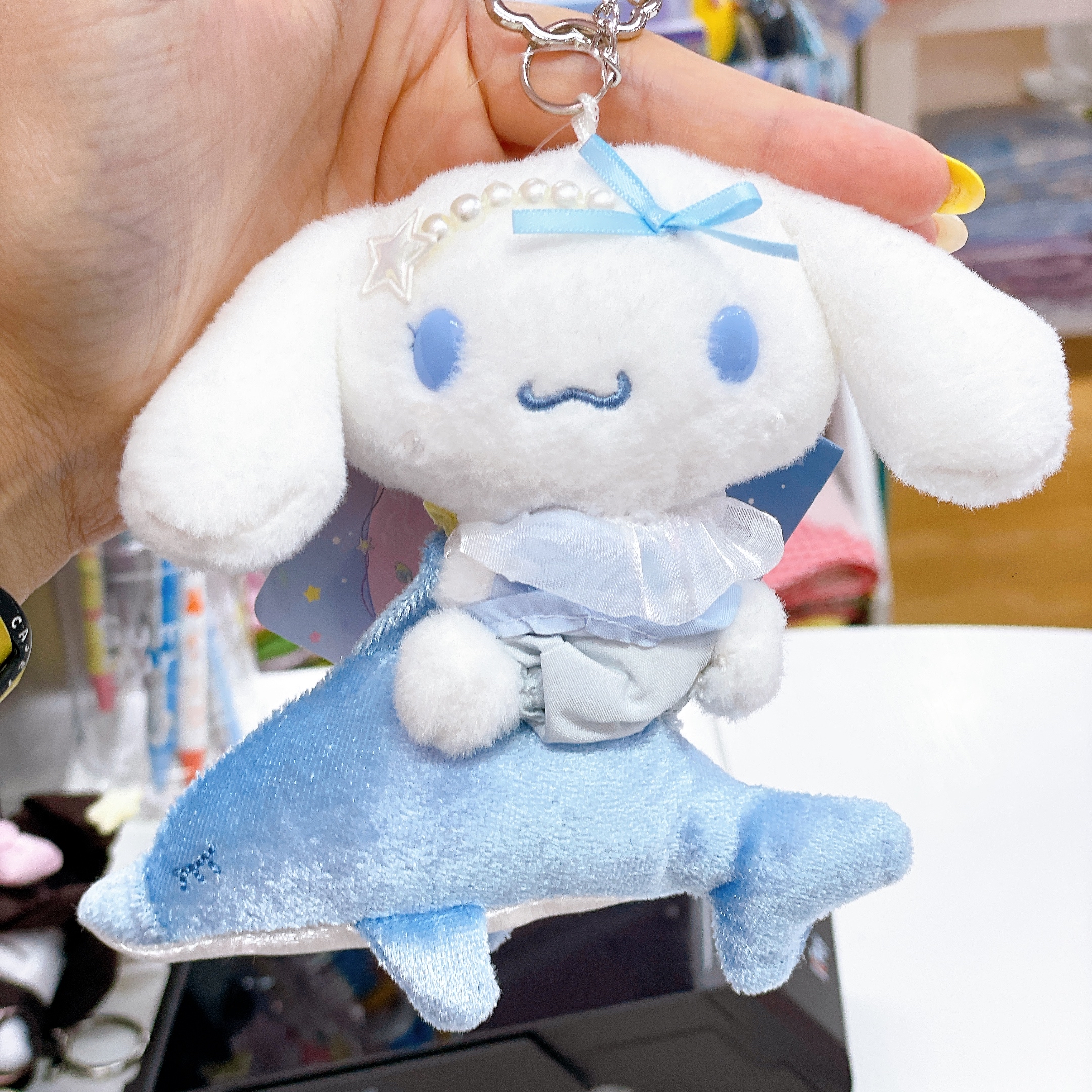 上海限定Sanrio 月光海豚系列Kuromi 肉桂狗公仔掛飾