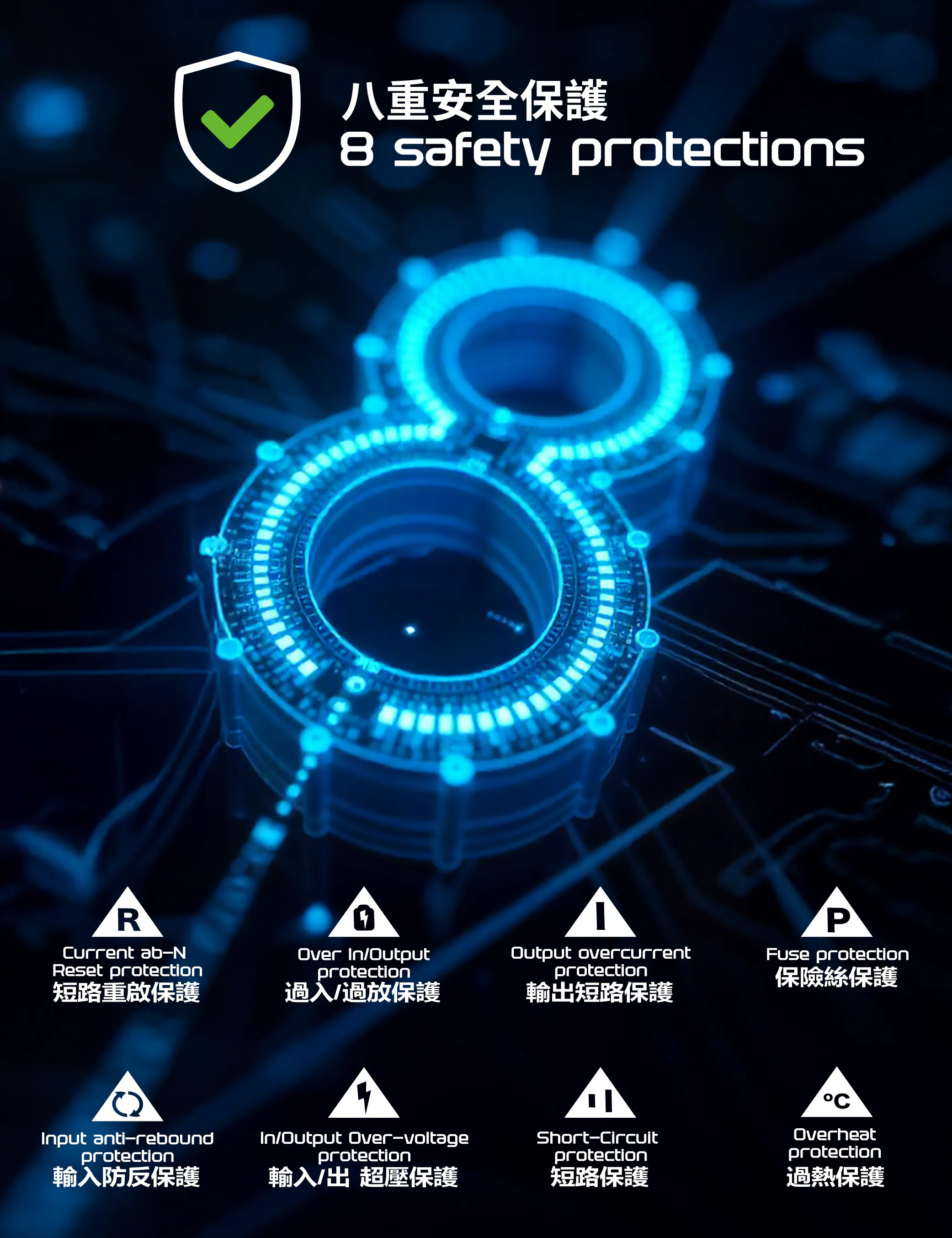 香港行貨 一年保養 ego - E-Fusion 4 15000mAh 外置充電火牛 | 旅行充電器│邊充邊放、超快充、內置 Type-C線  YJ-769D 