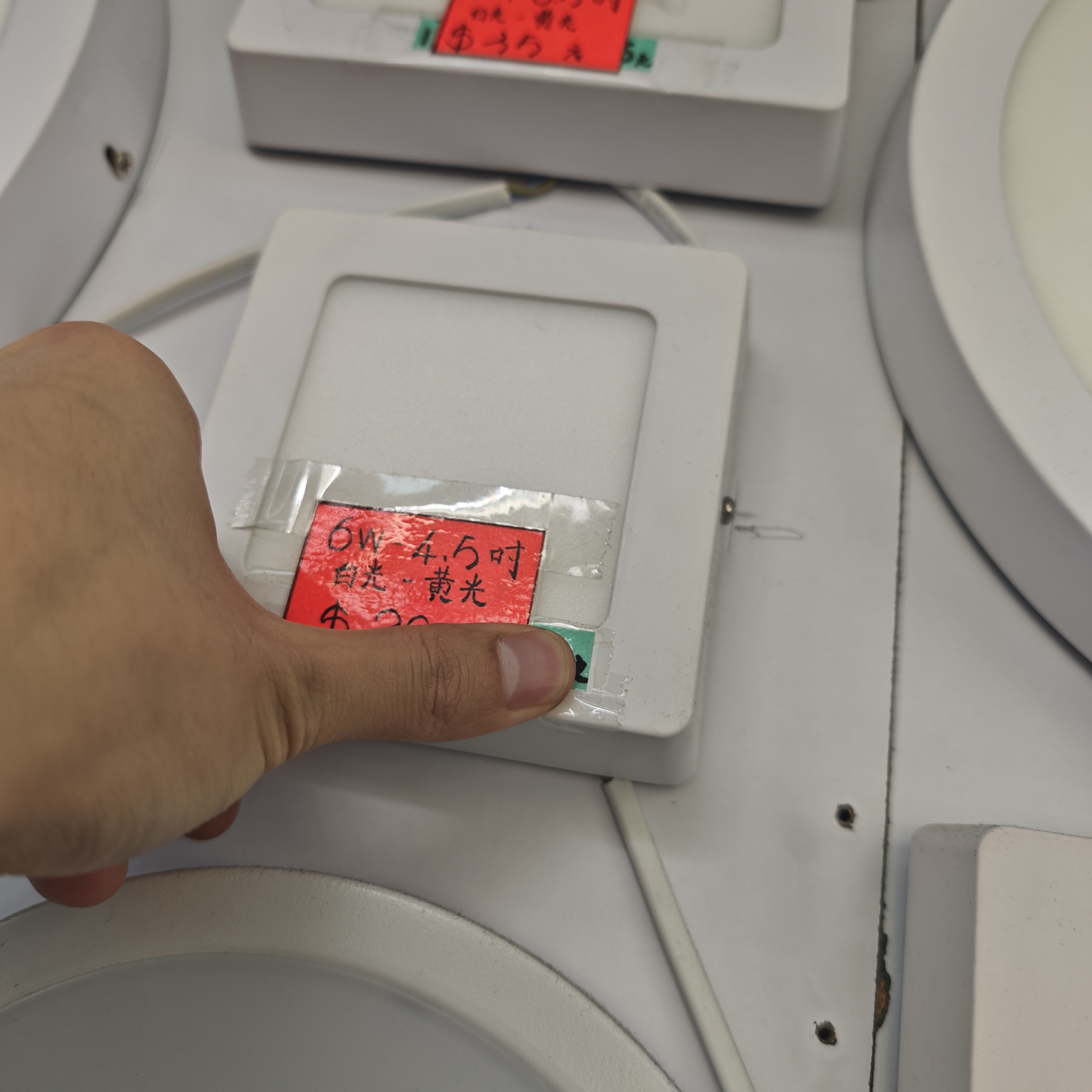 6W 方形明裝天花燈 白光 黃光