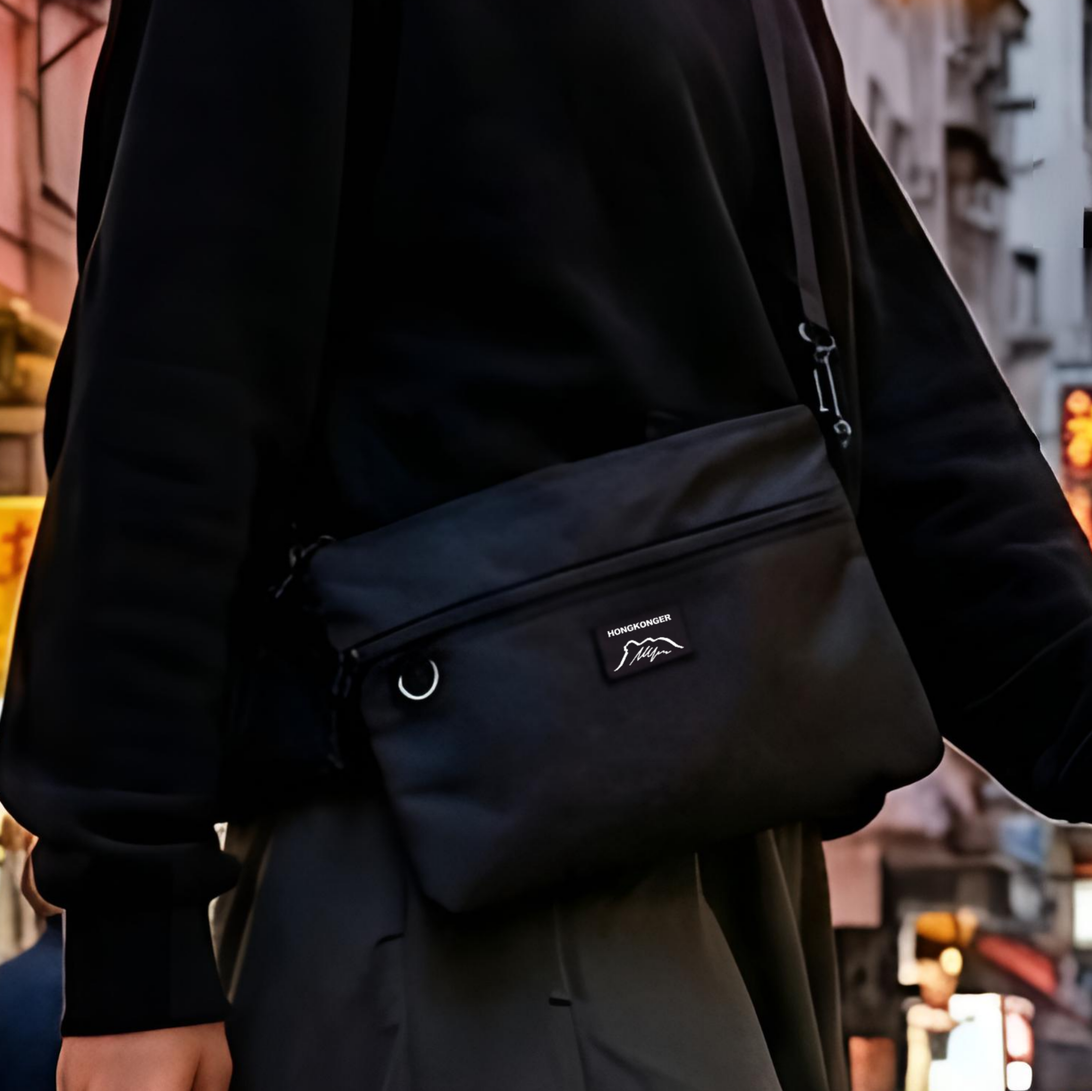 獅子山 HONGKONGER 防水斜孭袋