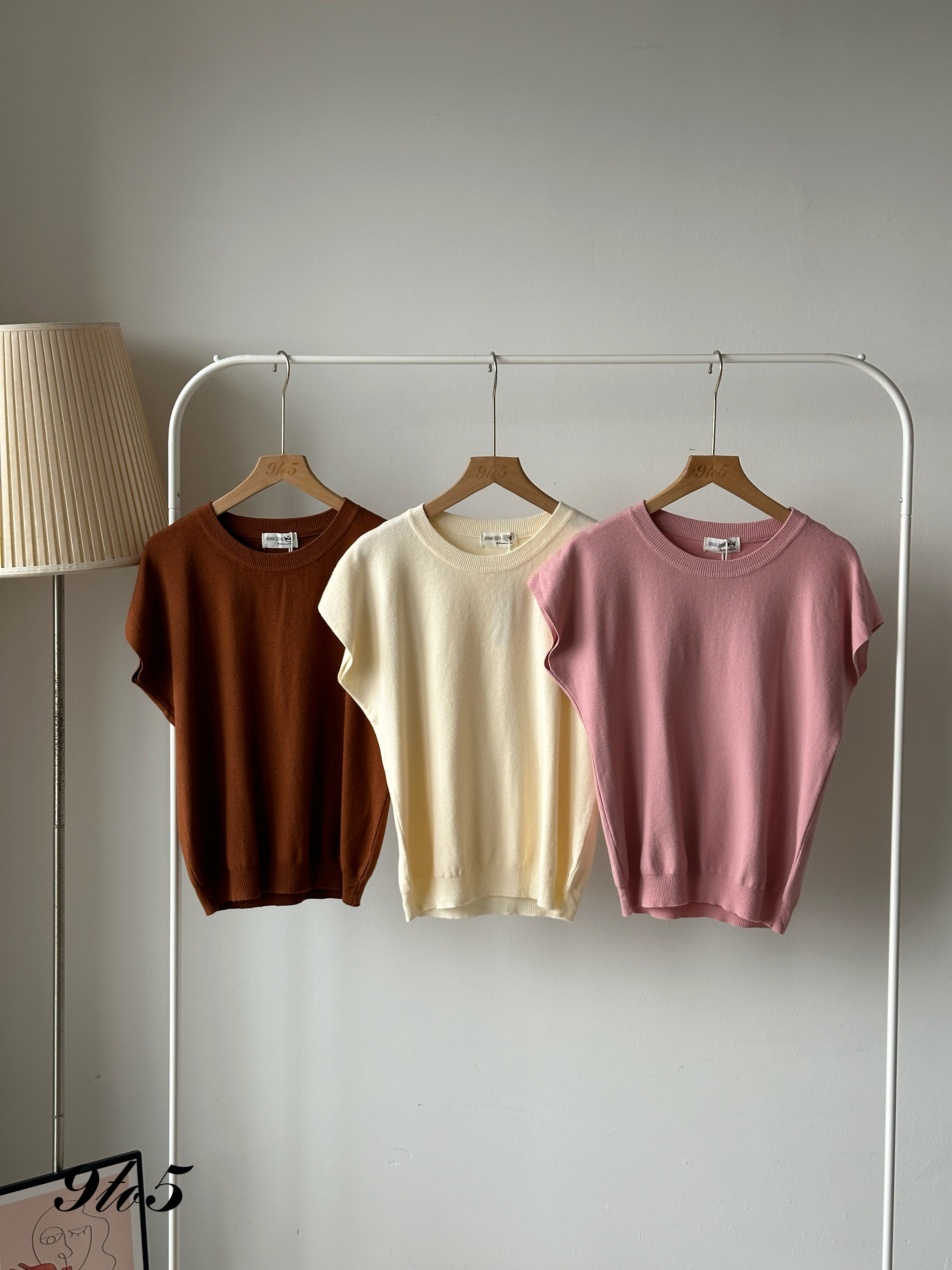 T4113 Cape Sleeve Knit Top - 6 Colors 