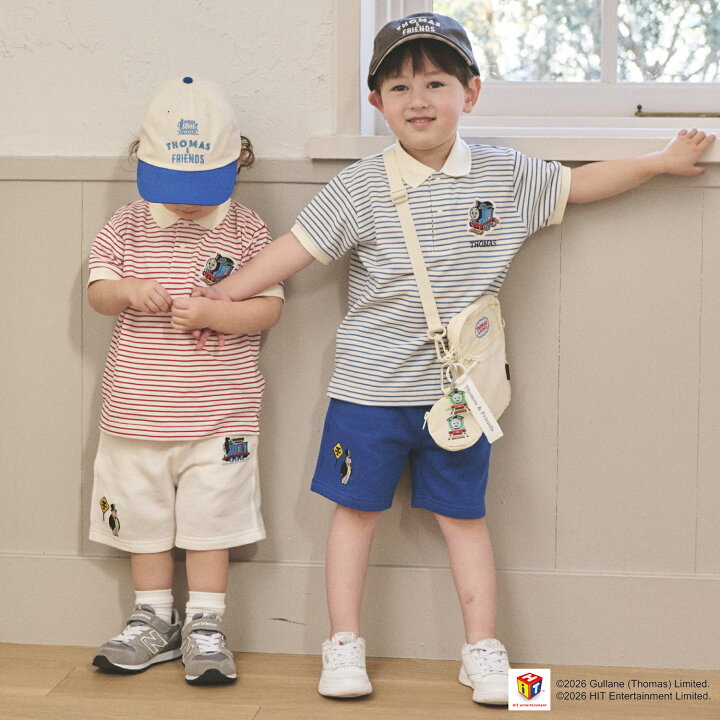 🇯🇵預訂 日本直送🇯🇵Petit Main x Thomas湯瑪士小火車系列三色標誌刺繡鴨咀帽