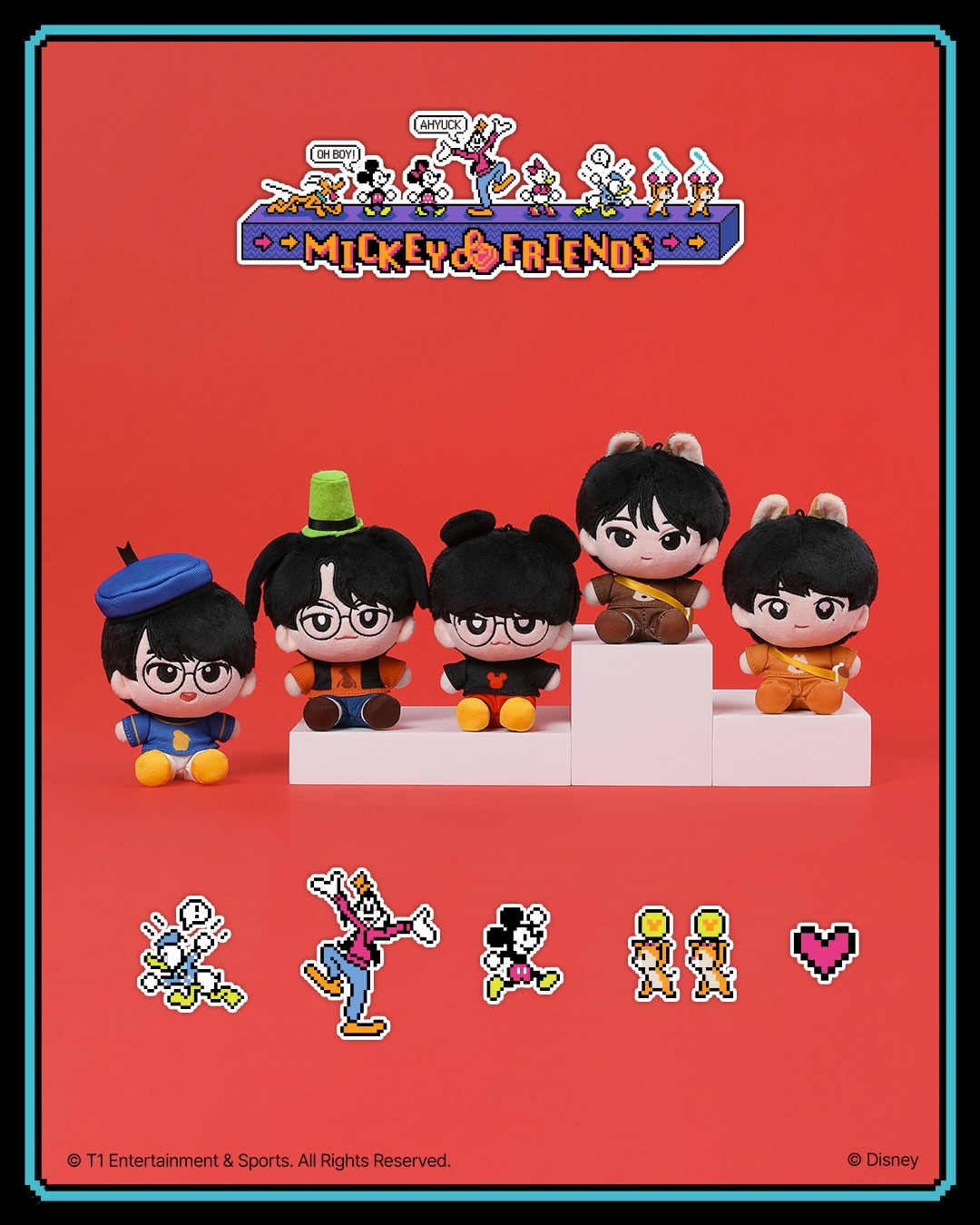 韓國電競 - T1 X Mickey & Friends Customized Costume Keychain
