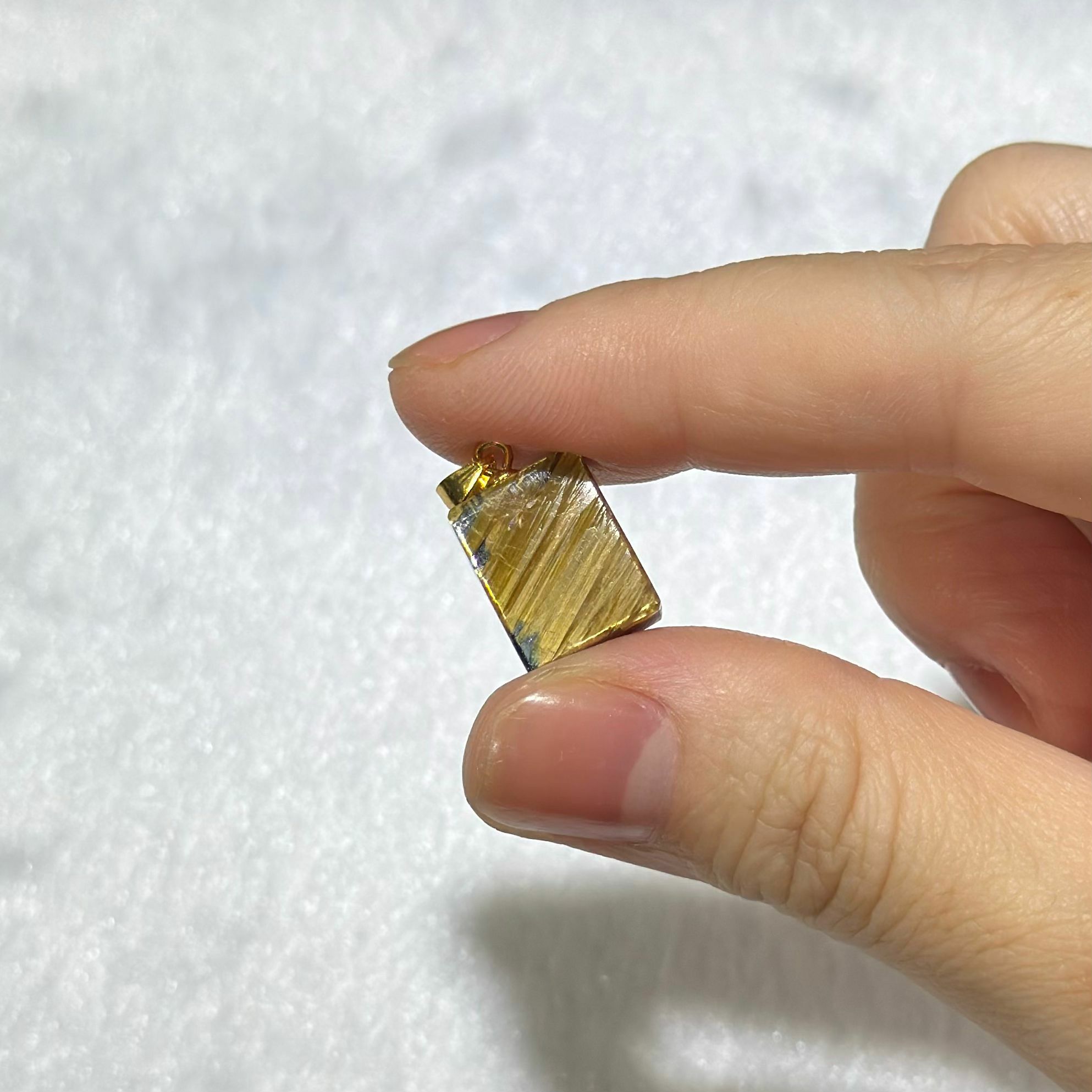 含鈦根 ✨ 金鈦晶吊墜 - 1