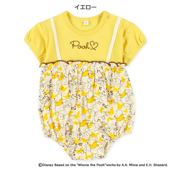 🇯🇵預訂 日本直送🇯🇵Winnie the pooh小熊維尼假兩件短袖包屁衣