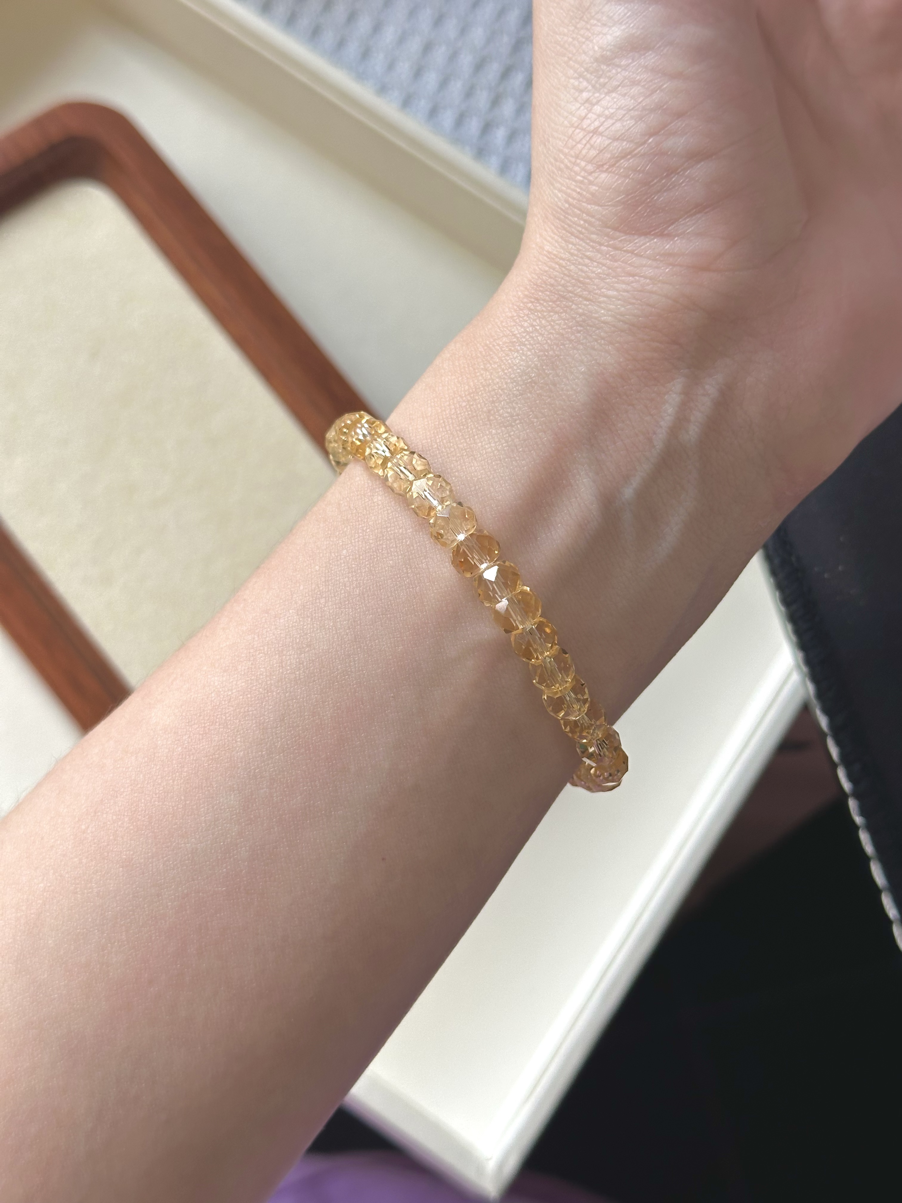 Faceted Citrine 刻面黄水晶 6.6mm